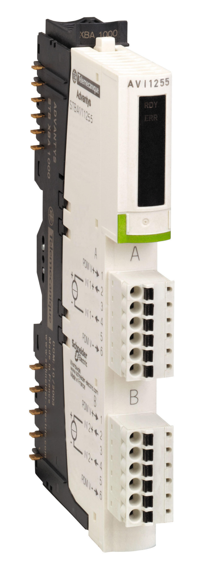 Модуль ан. вх, 8 кан -10..+10в (kомпл) Schneider Electric, STBAVI1400K