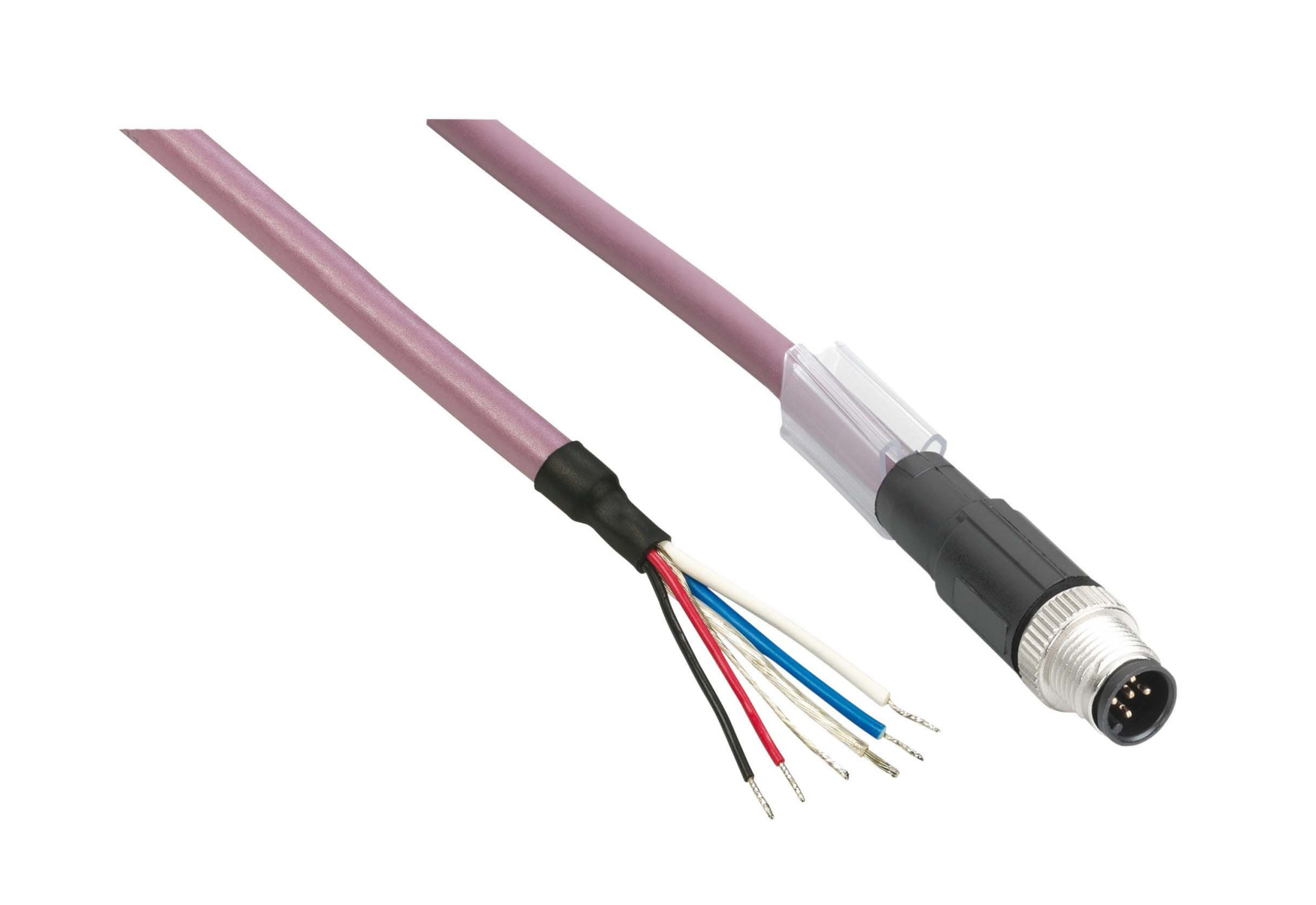 Кабель для соед. питания ип-тм7, прямой м8 female-без разъема, 1м Schneider Electric, TCSXCNDFNX1V