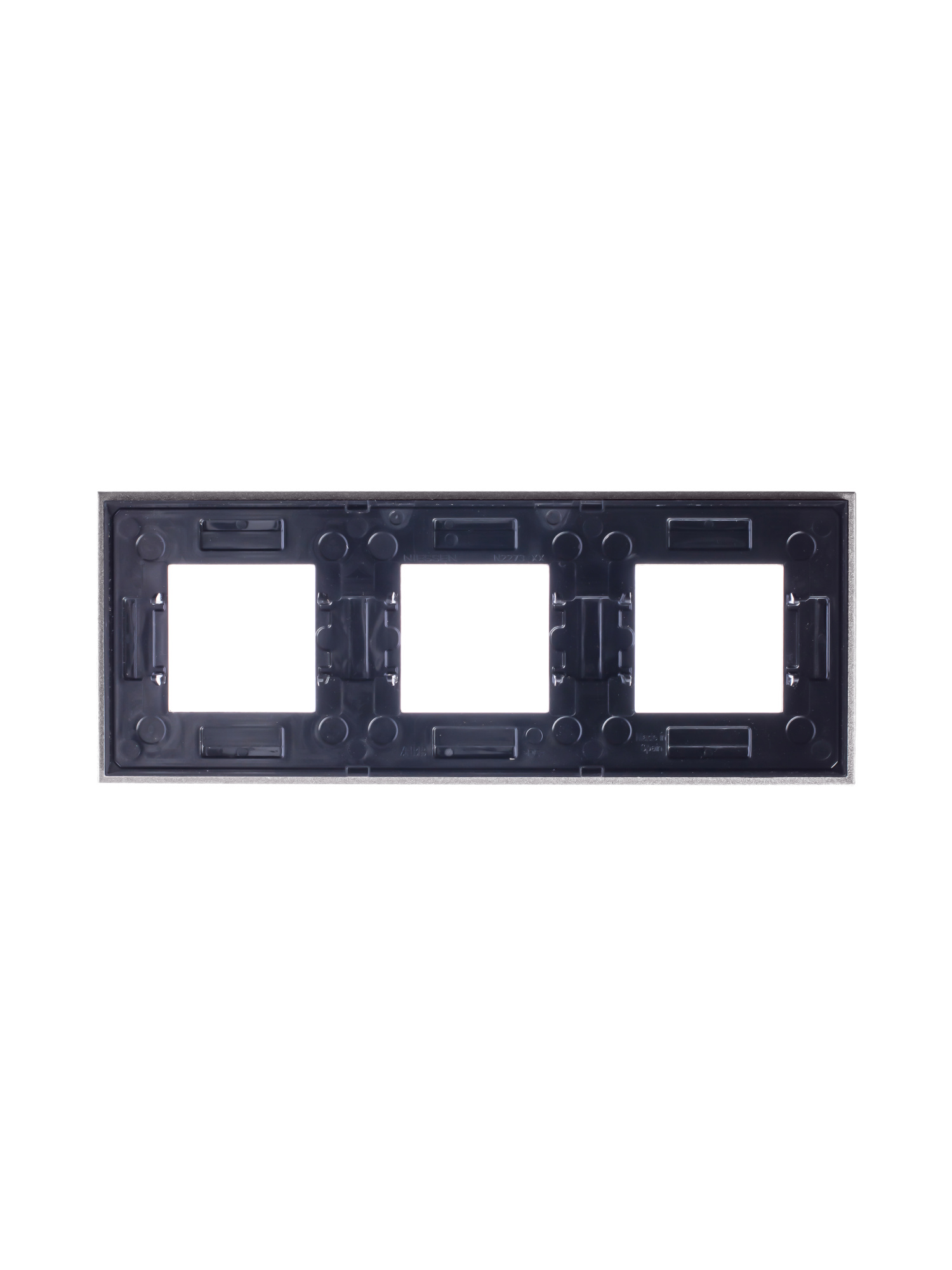 N2273 CC Рамка 3-постовая, 2-модульная, серия Zenit, стекло Кофейное ABB, 2CLA227300N3701