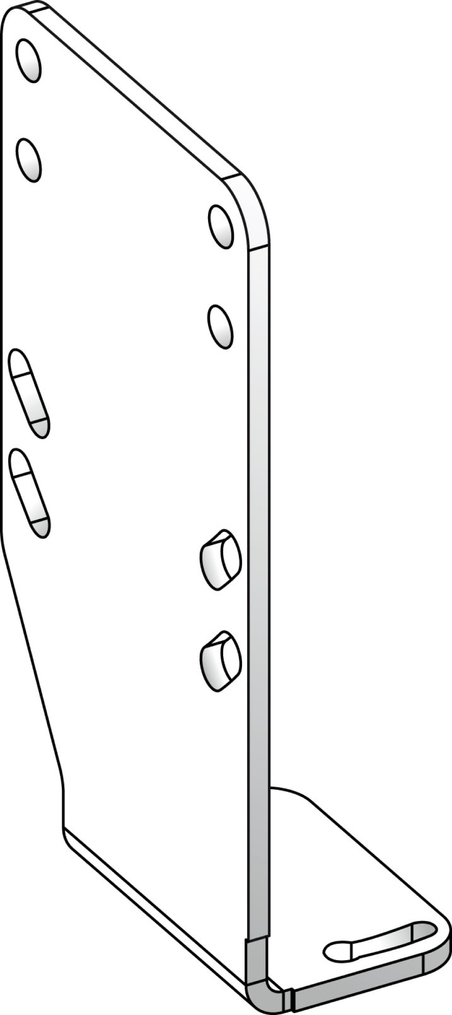 Металлич. монтажный кронштейн, xuzask003 Schneider Electric, XUZASK003
