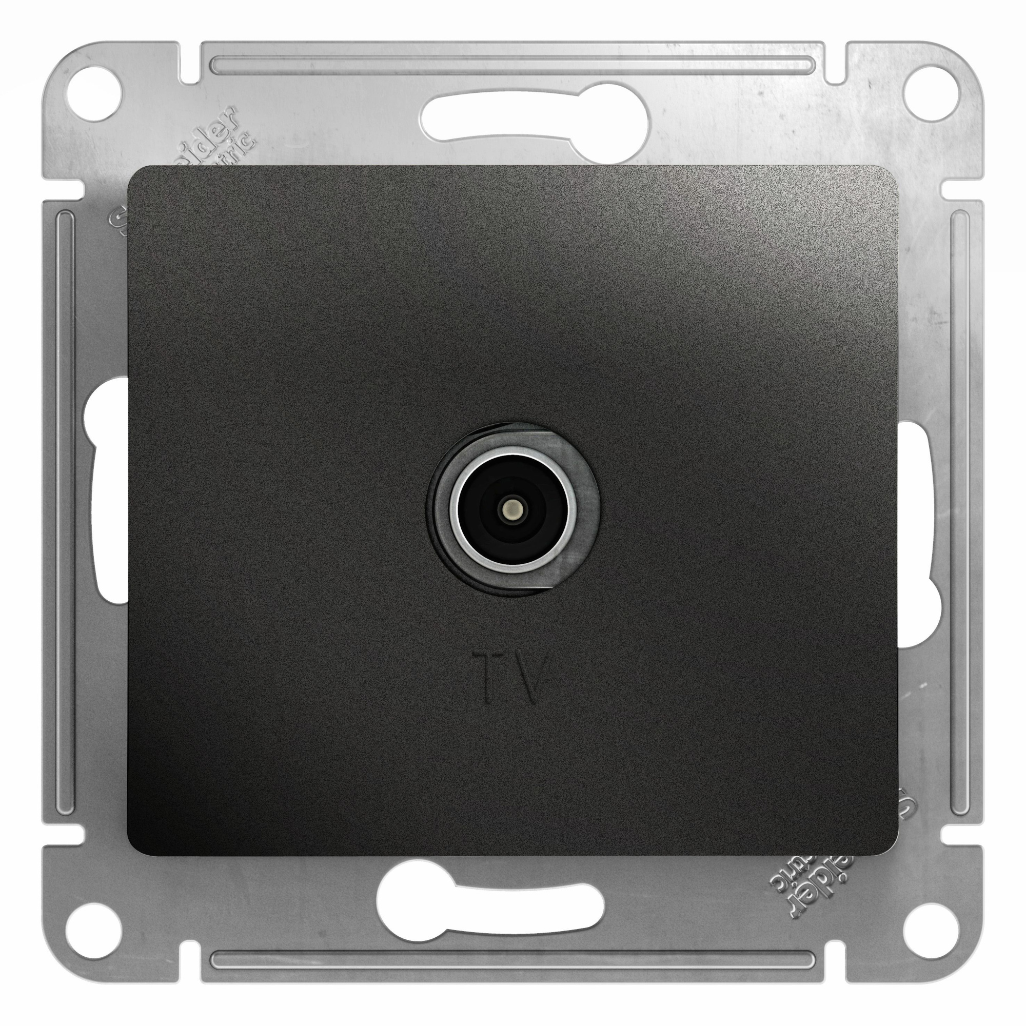 Розетка TV, механизм (антрацит) Glossa Systeme Electric, GSL000793