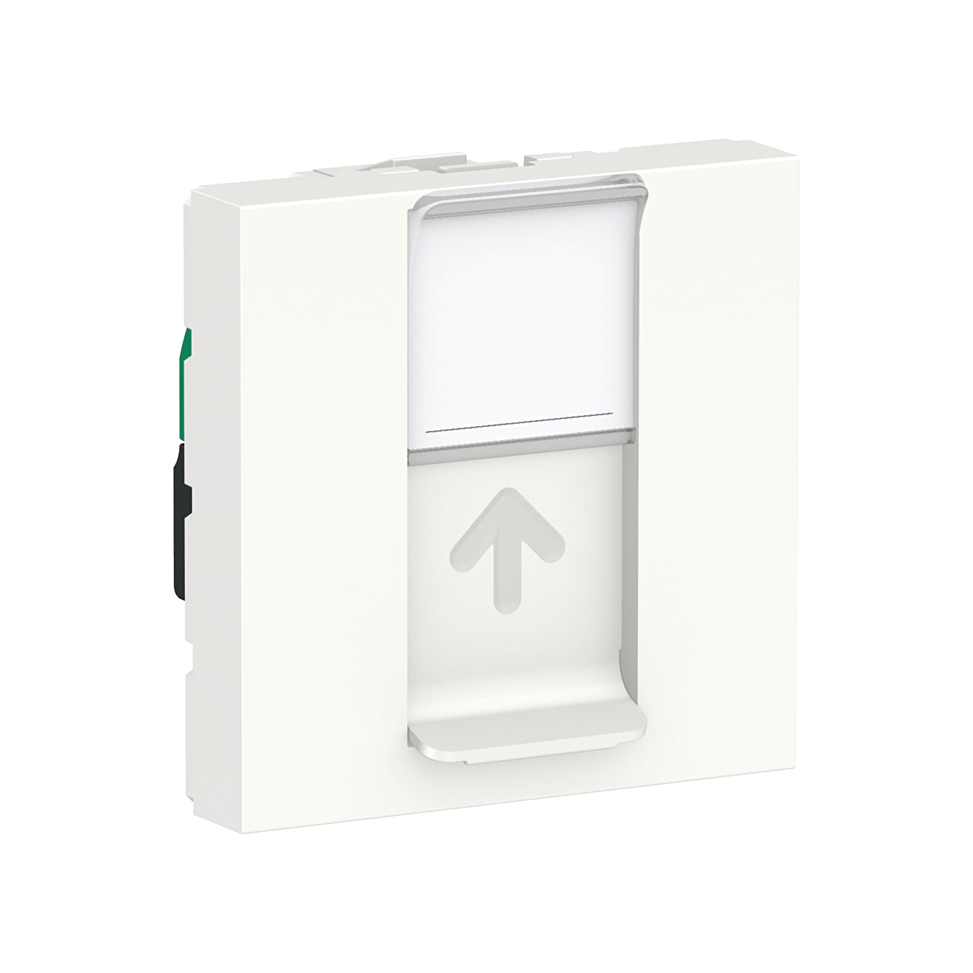 Розетка компьютерная RJ45, одиночная, кат.5е, UTP, 2модуля (белый) Unica Modular  Schneider Electric, NU341118