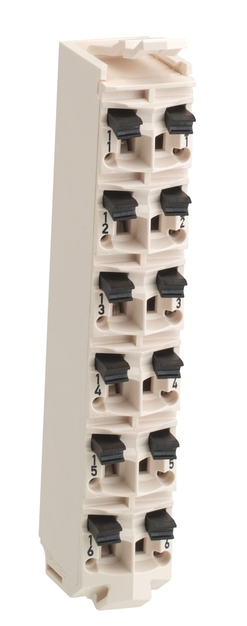 Клеммные колодки-16 контактов-24в= белый Schneider Electric, TM5ACTB16