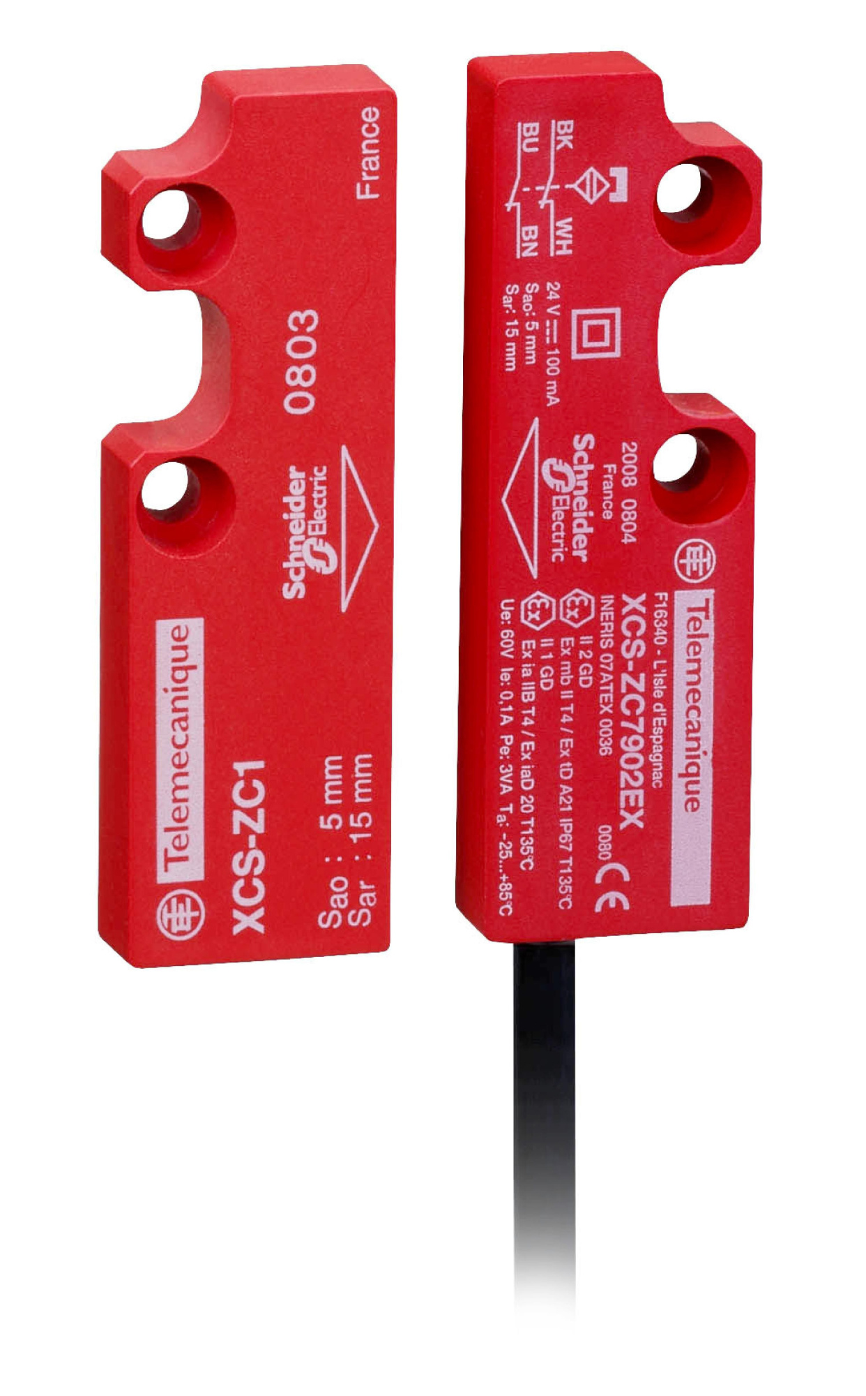 Магнитный переключатель 1НЗ+1НО - Кабель 2 м Schneider Electric, XCSDMC5902EX
