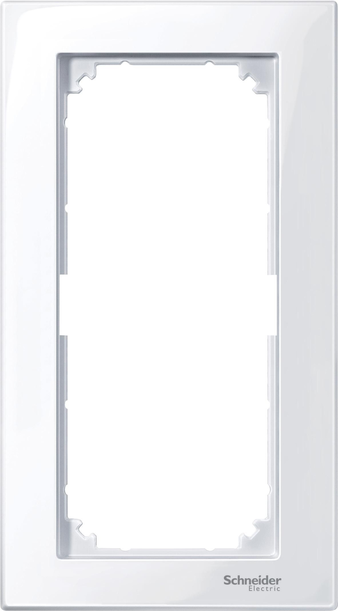 Рамка 2-постовая, sm б/перегородки (активный белый) Merten M-Plan Schneider Electric, MTN515825