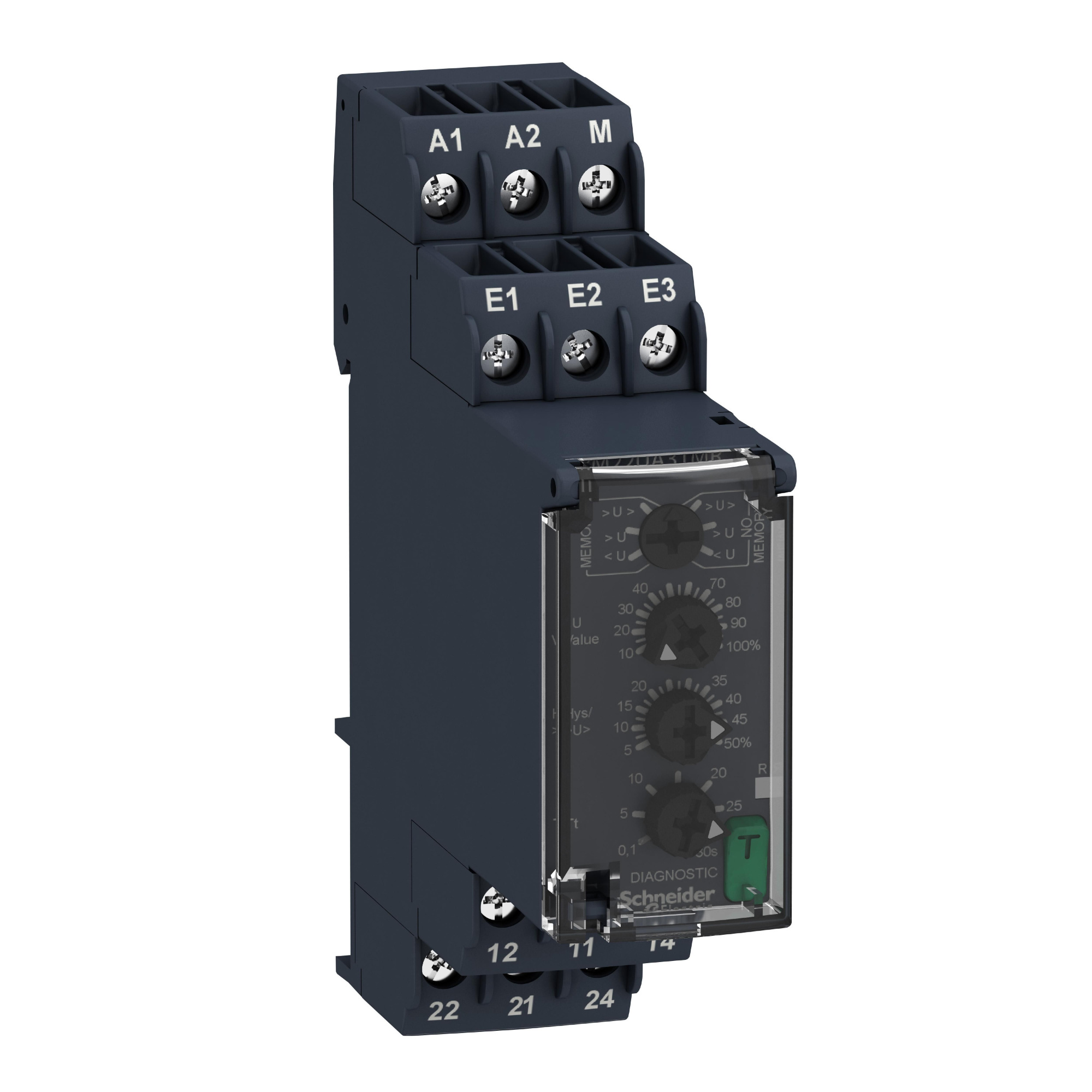 Реле контр. пов./пон напр., с/без памят. Schneider Electric, RM22UA31MR