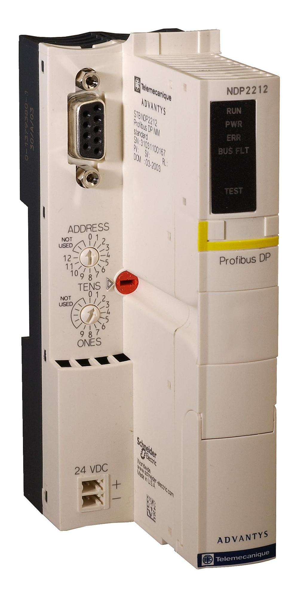 Модуль связи fipio, standard Schneider Electric, STBNFP2212