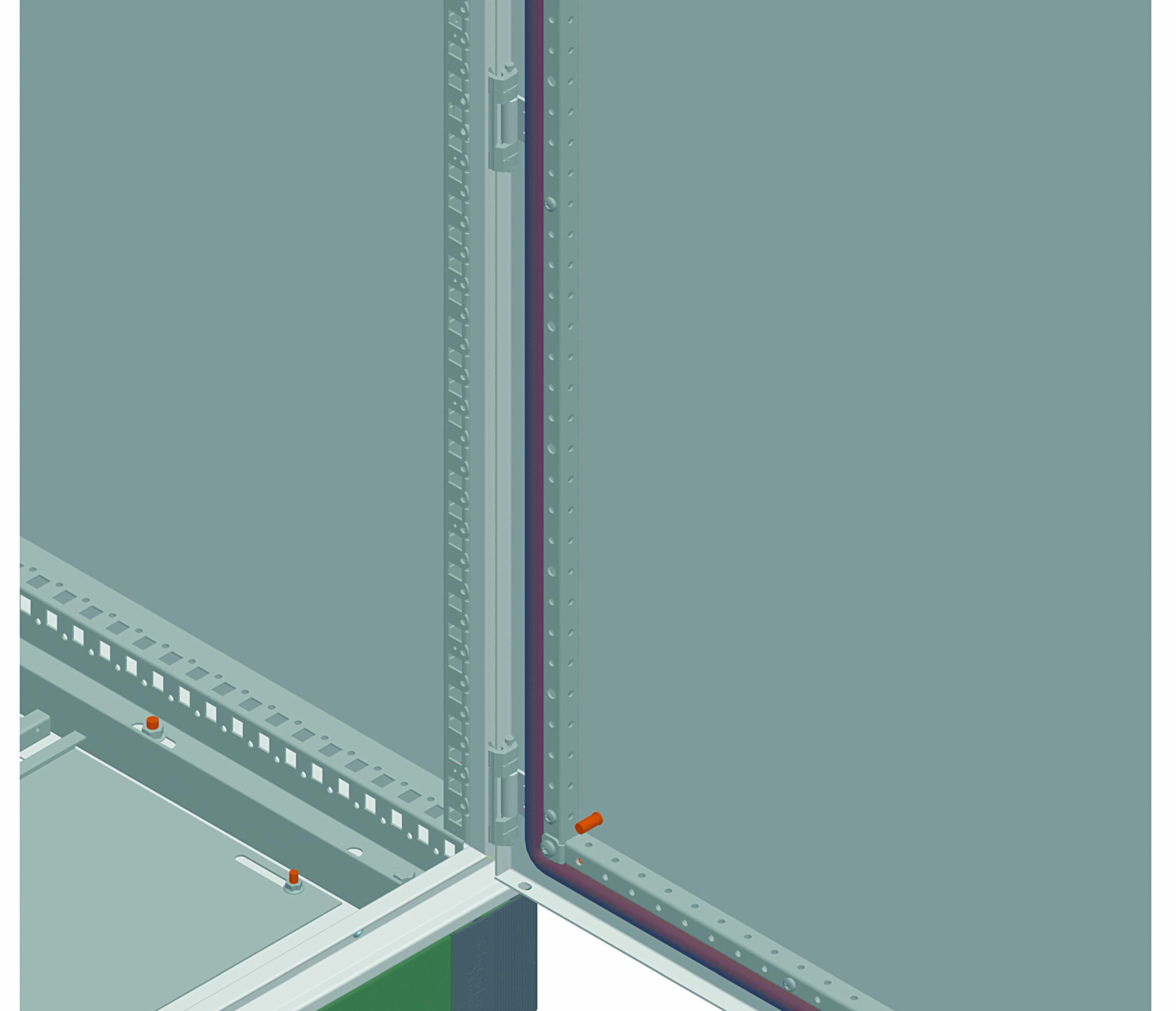 2 вертикальные рег. рейки 1600 Schneider Electric, NSYSMVR16