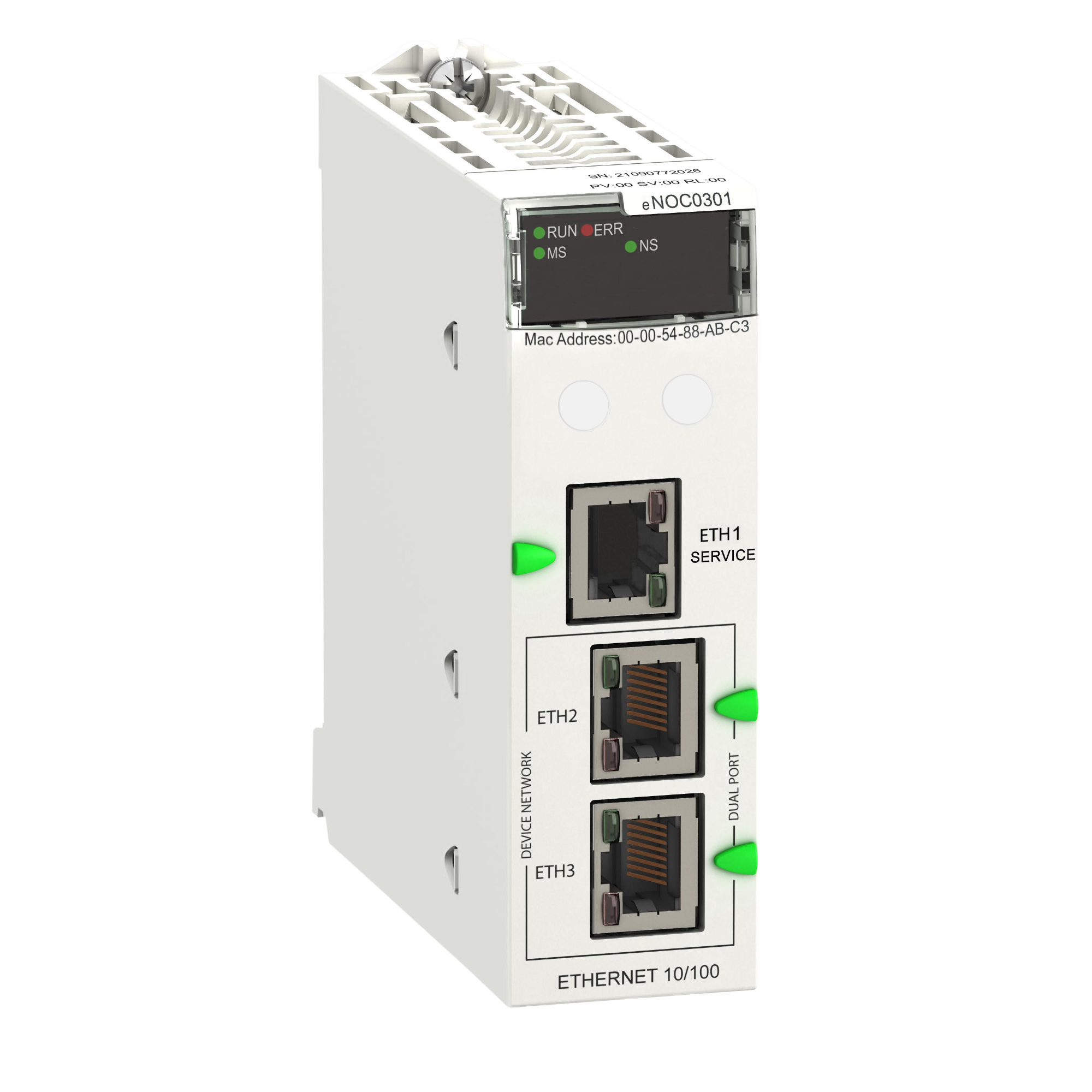 Модуль коммуникационный ethernet (3 порта) Schneider Electric, BMENOC0301