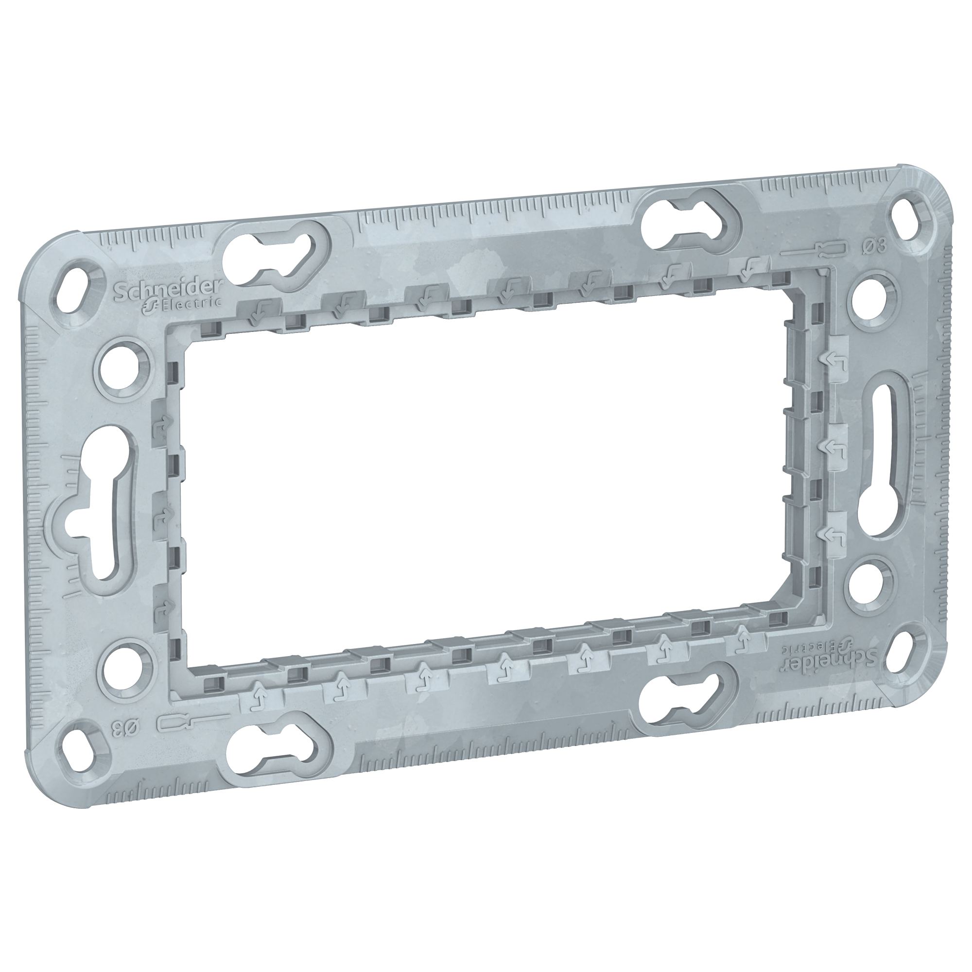 Суппорт Zamak 4 модуля Unica Modular Schneider Electric, NU7104