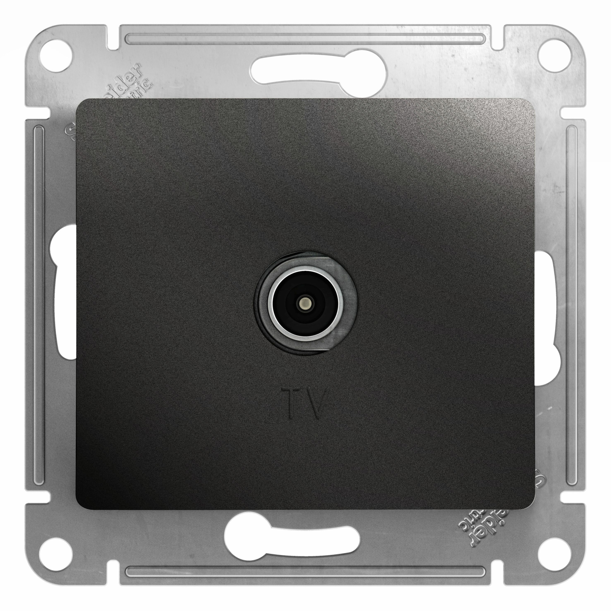 Розетка TV оконечная 1db (антрацит) Glossa Systeme Electric, GSL000791