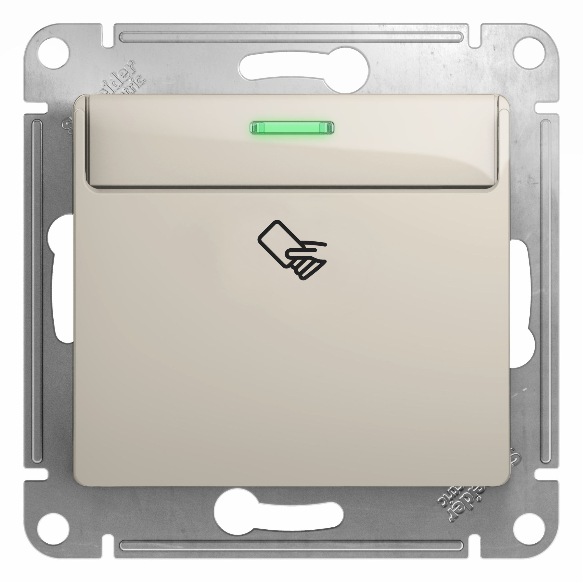 Выключатель карточный,сх.6,10ax, механизм (молочный) Glossa Systeme Electric, GSL000969