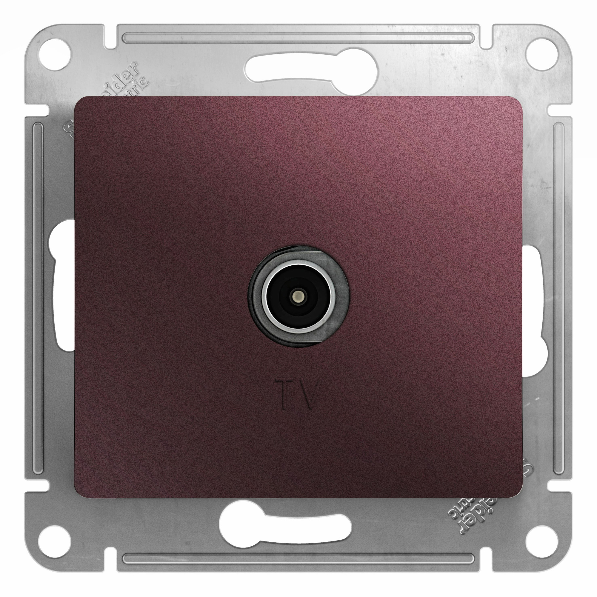 Розетка TV, механизм, (баклажановый) Glossa Systeme Electric, GSL001193