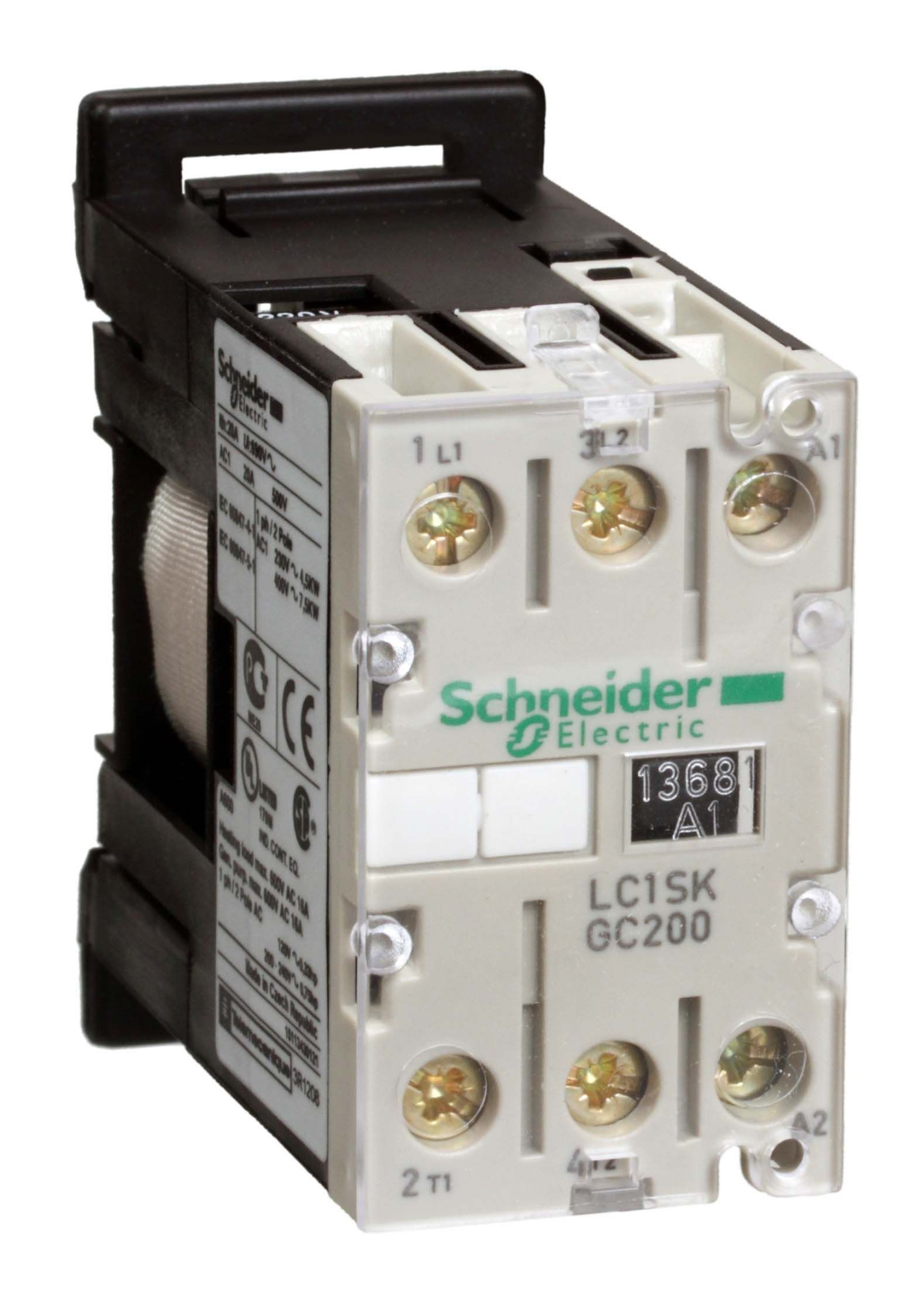 Контактор skg 2p ac3,6а,24v50гц Schneider Electric, LC1SKGC200B7