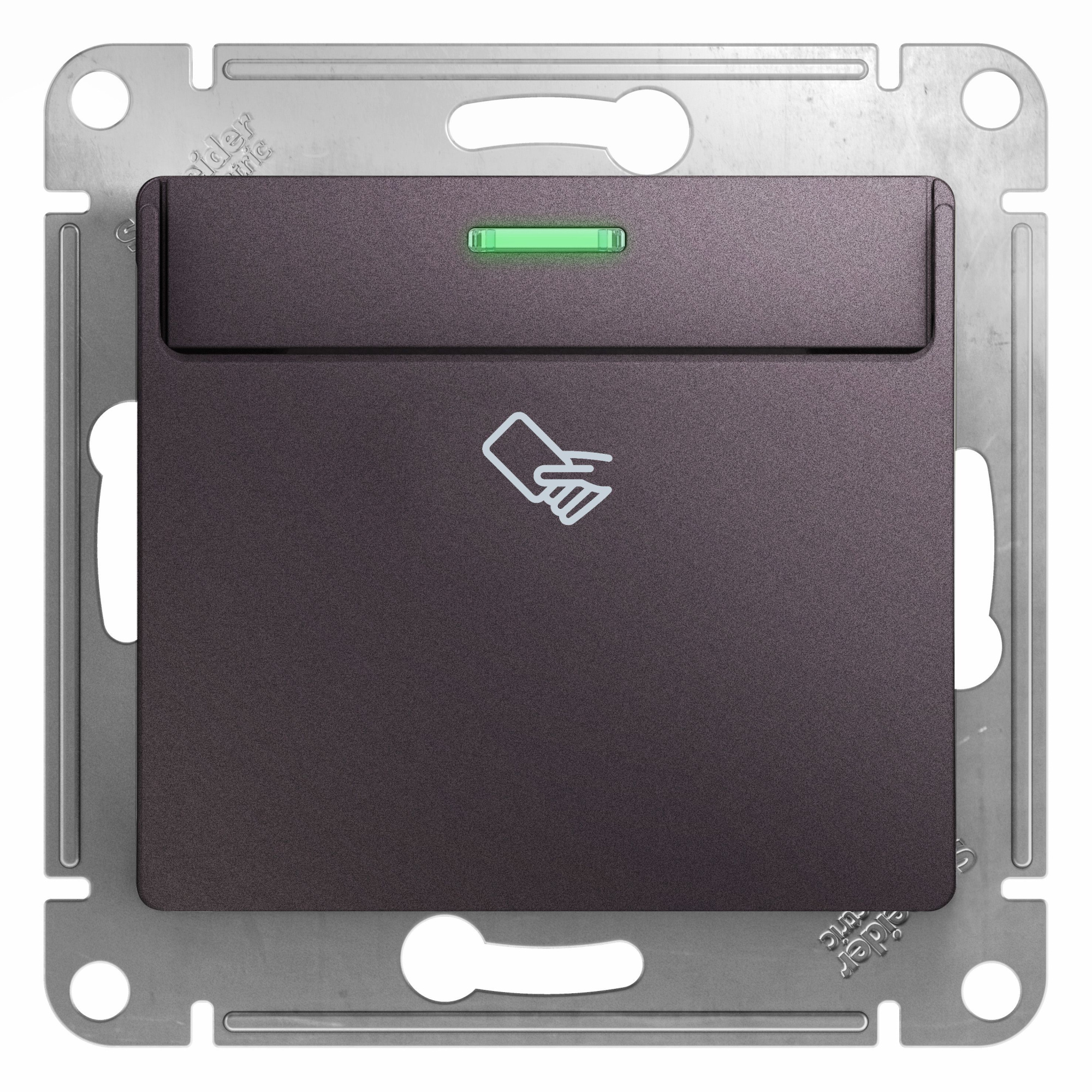 Выключатель карточный,сх.6,10ax, механизм (сиреневый туман) Glossa Systeme Electric, GSL001469