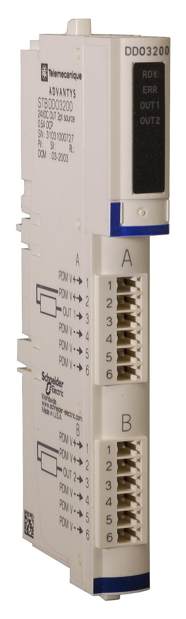 Модуль дискр. вых. =24в, 2 кан (kомпл) Schneider Electric, STBDDO3200K