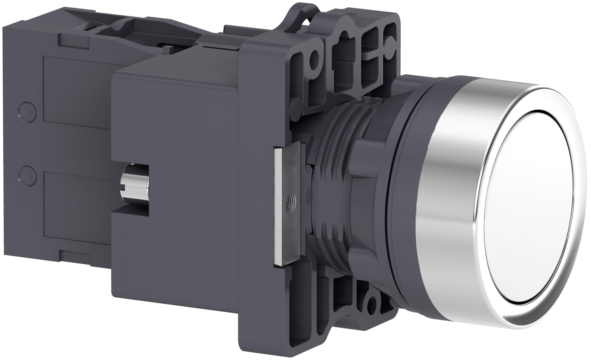 Кнопка белая с подсветкой СLED,24В 1НО Schneider Electric, XA2EW31B1