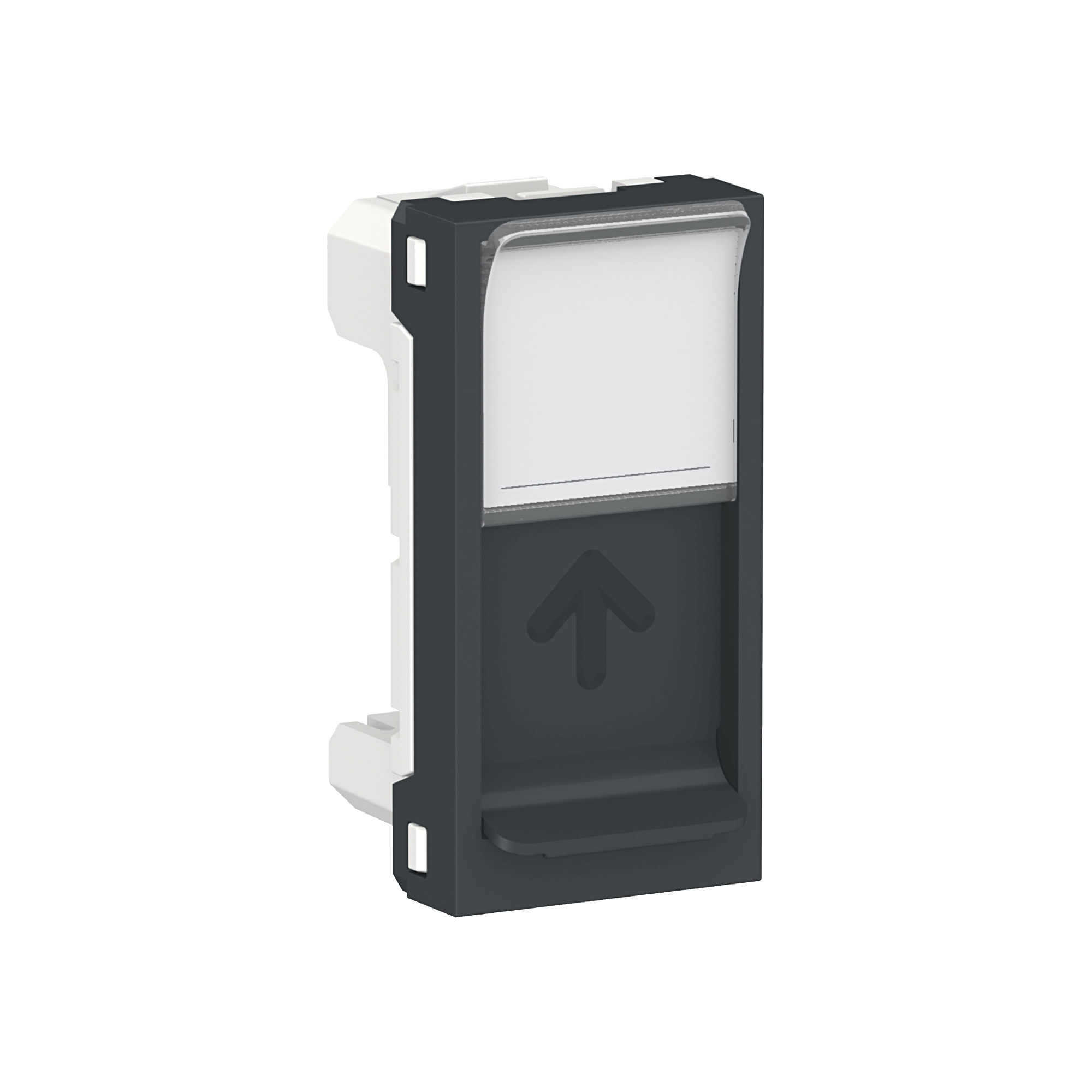 Лицевая панель RJ45, одиночная, без коннектора, 1 модуль (бежевый) Unica Modular Schneider Electric, NU941054