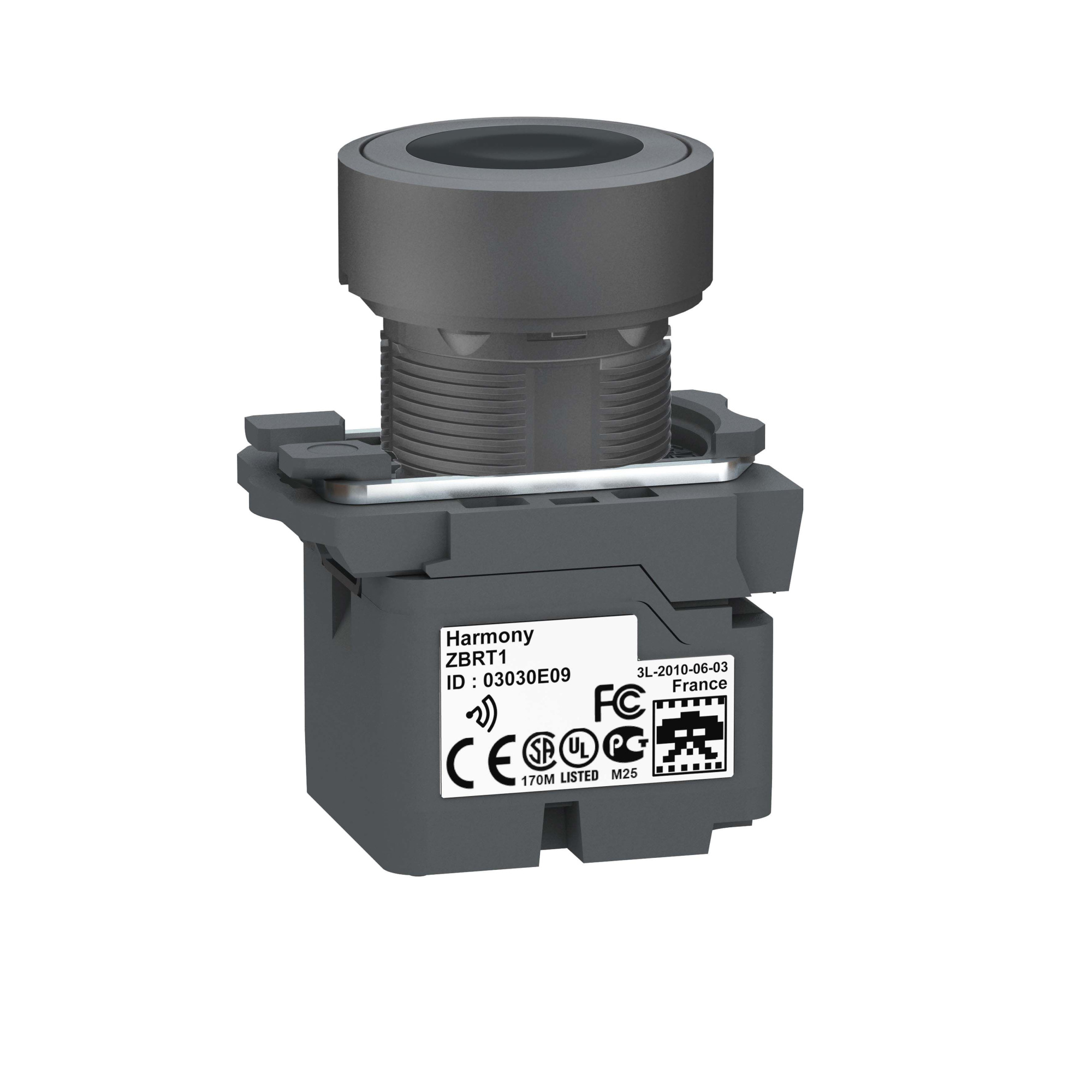 Беспроводная кнопка с черным толкателем zb5rta2 Schneider Electric, ZB5RTA2