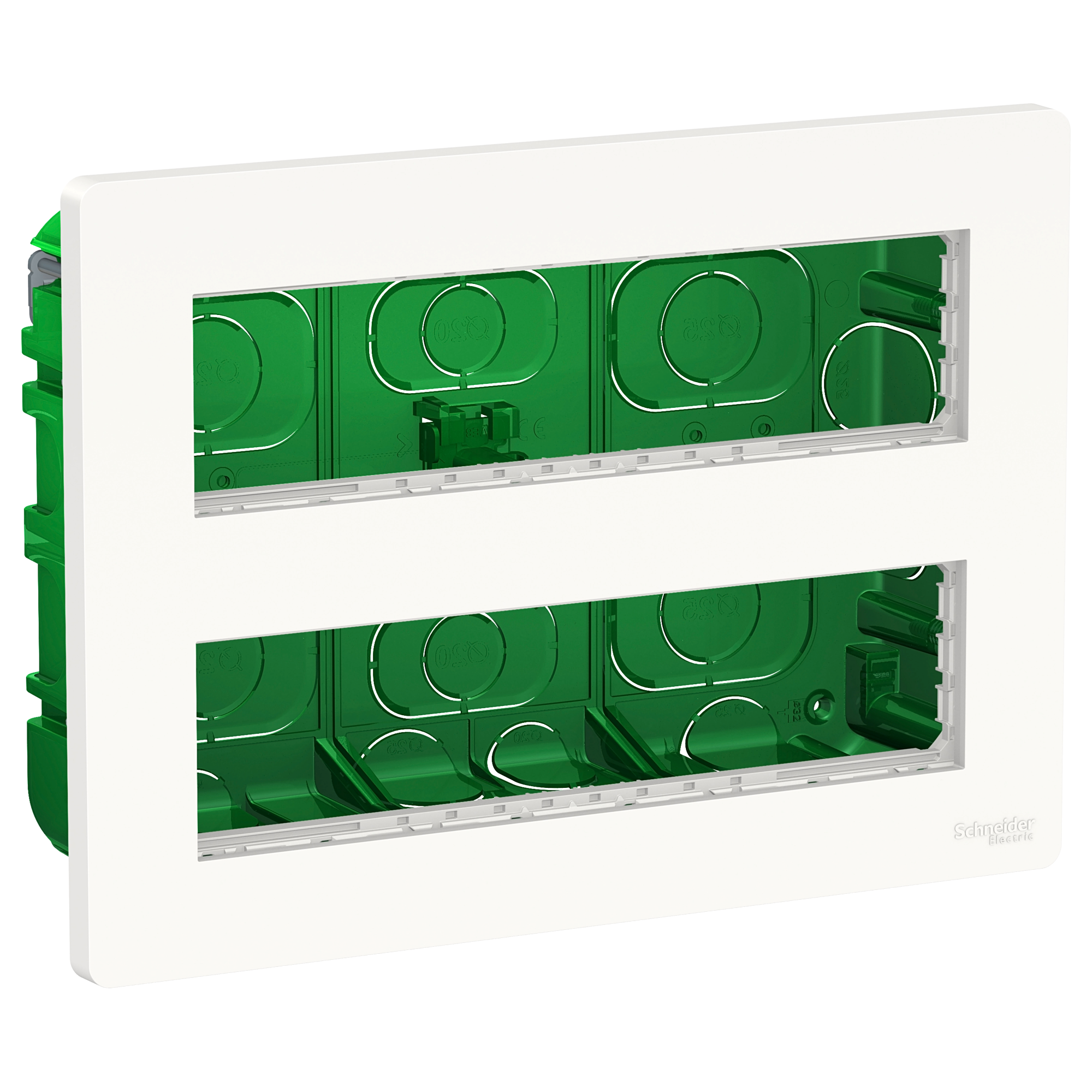 Блок скрытой установки 2х4 антибактериальный Unica System+ Schneider Electric, NU171820