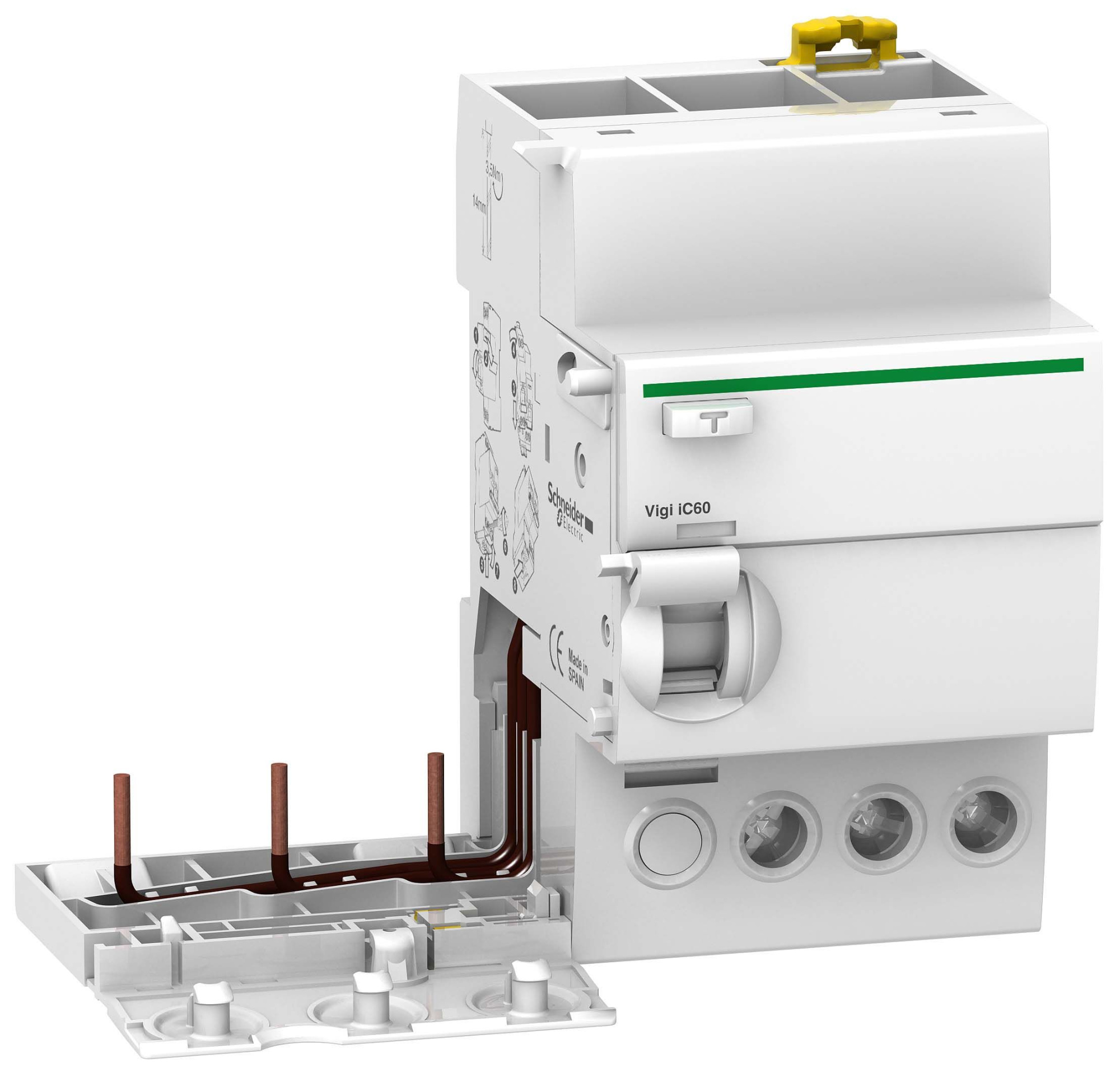 VIGI iC60 Блок дифференциальной защиты 3-полюсный, 25А, 100mА, тип А Schneider Electric, A9V22325