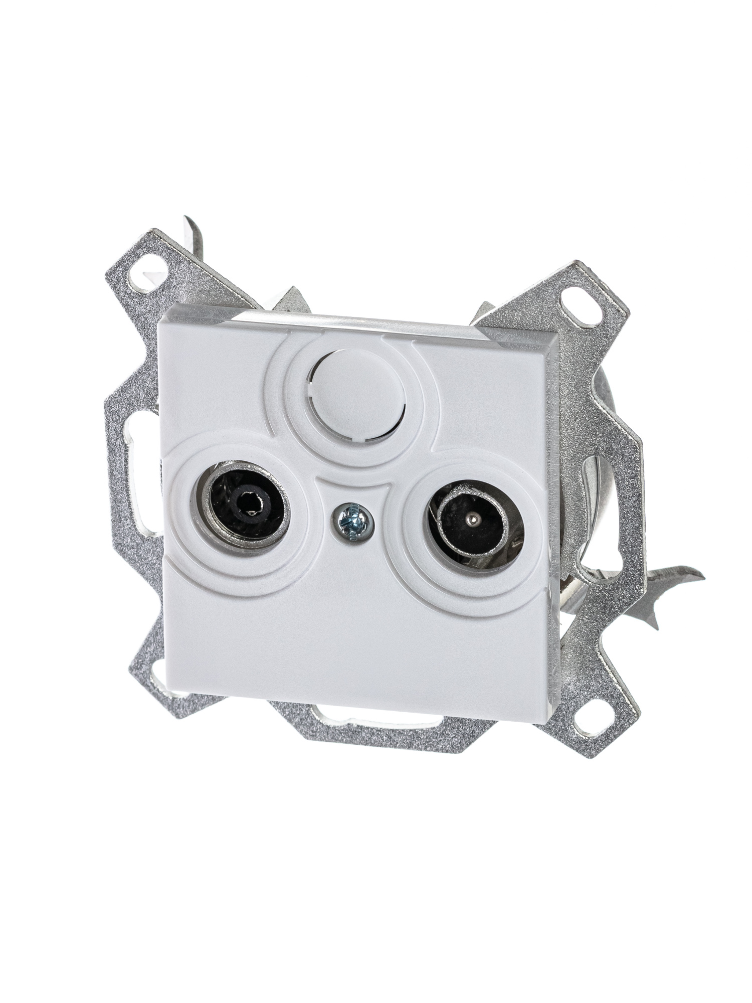 5011H-A03607 03W Розетка TV-R, проходная, 7дБ, Levit, белый ABB, 2CHH083607A6003