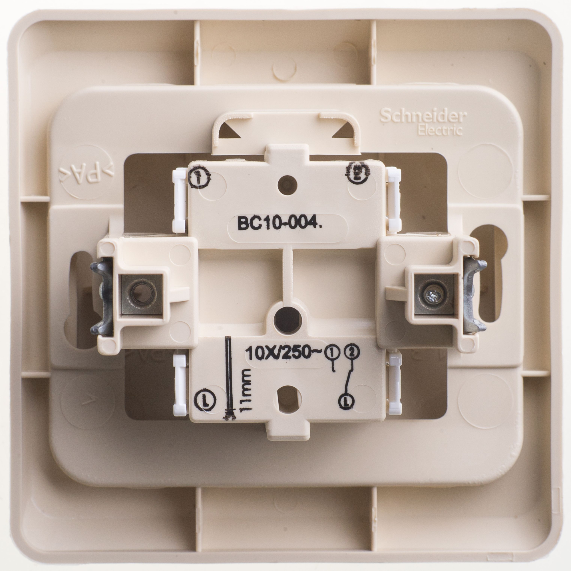 Переключатель 1-клавишный, С/У, 10 ах (кремовый) Этюд Systeme Electric, BC10-004K
