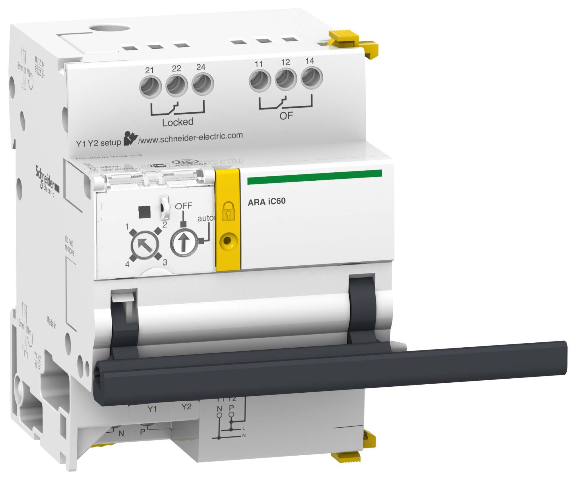 Acti 9 ara автоматические устройства повторного включения для ic60 3p, 4p Schneider Electric, A9C70134