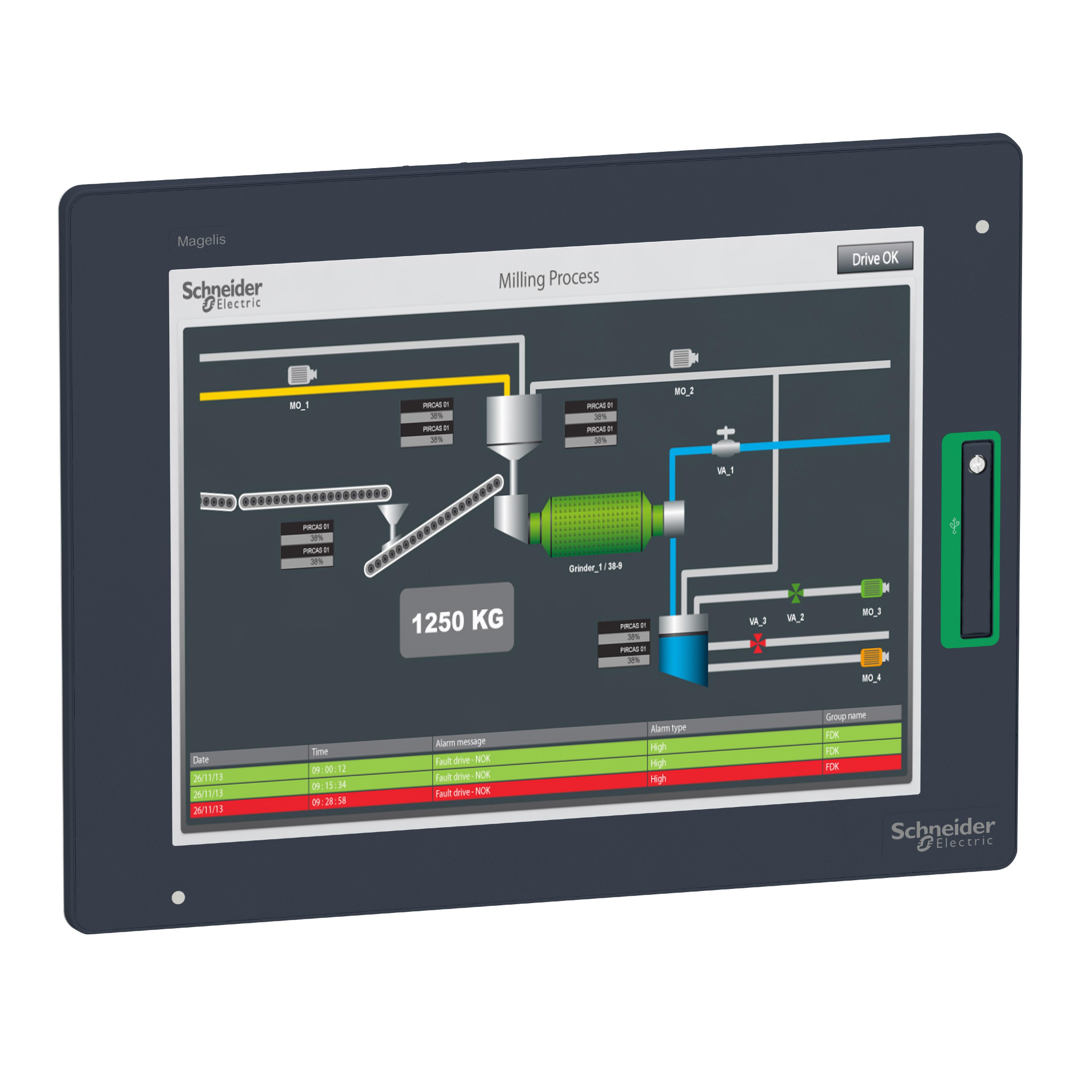 Продвинут сенсор дисплей wxga 12 для gtu Schneider Electric, HMIDT651