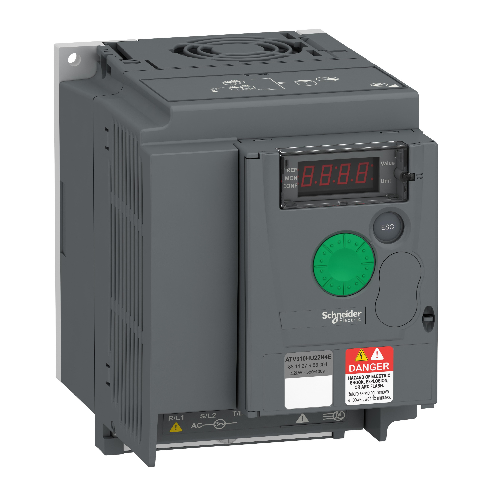Преобразователь частоты 2,2кВт 380В 3-х фазный Schneider Electric, ATV310HU22N4E