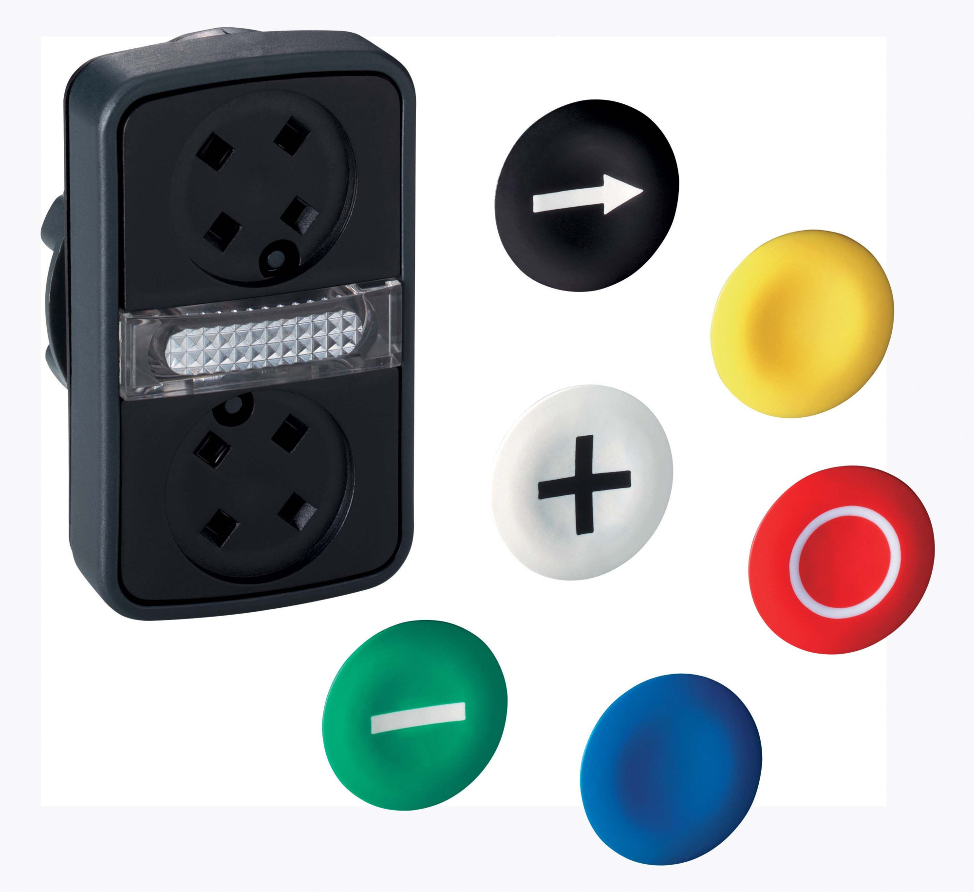 Кнопка 22мм до 350в желтая с подсветкой Schneider Electric, XB5AW3565
