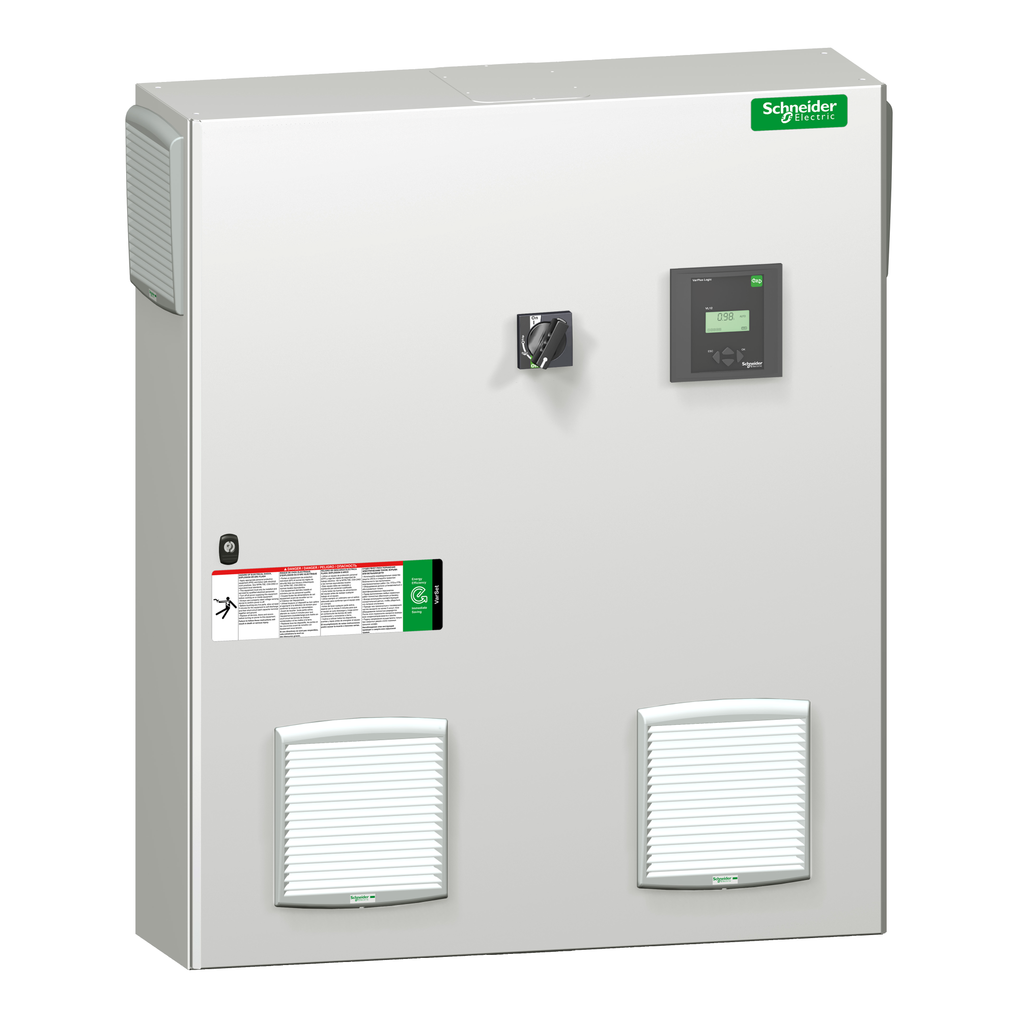 Укрм varset 200 квар 400в для слабозагрязненной сети, ввод сверху Schneider Electric, VLVAW3N03512AC