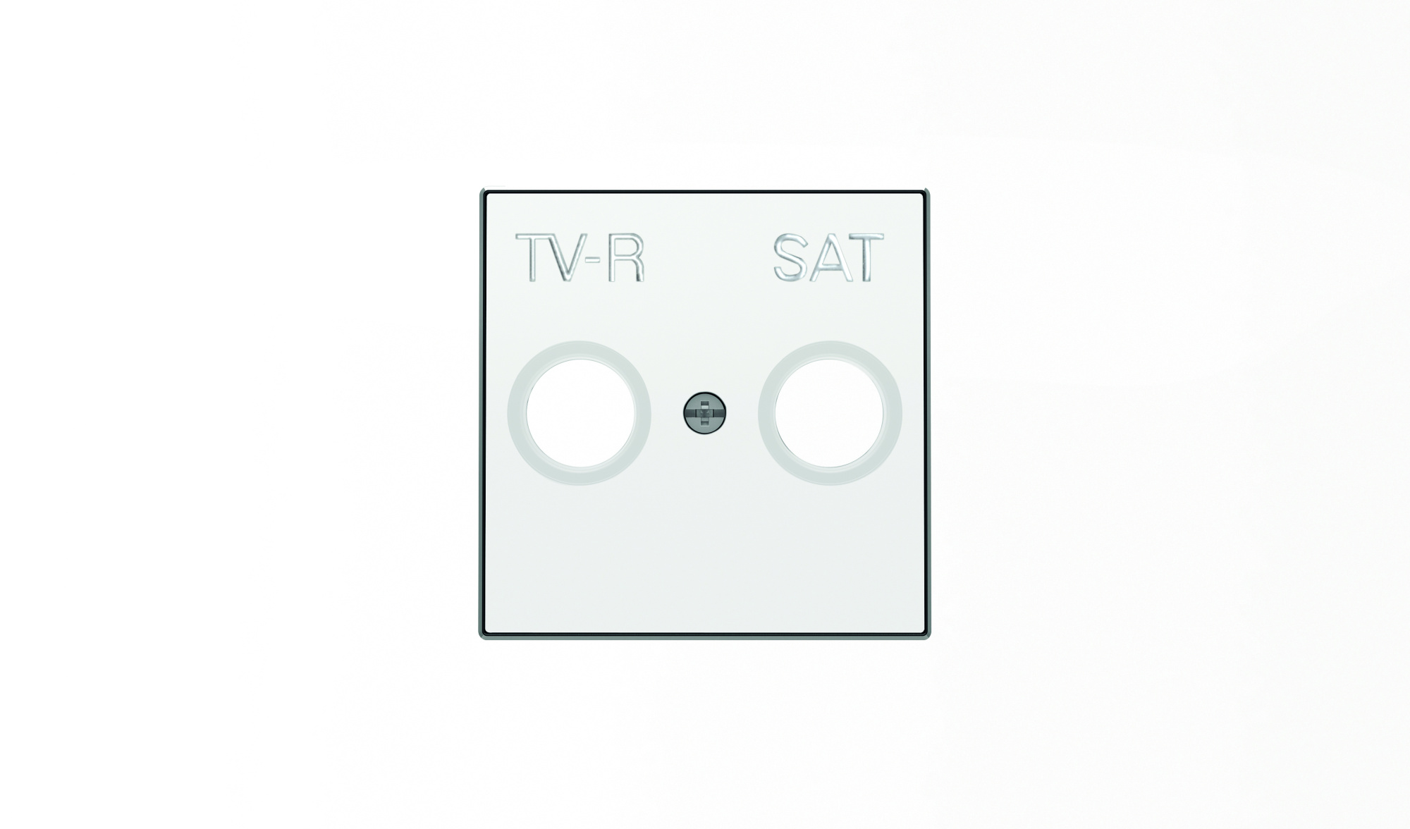8550.1 BL Накладка для TV-R-SAT розетки (альпийский белый) SKY ABB, 2CLA855010A1101