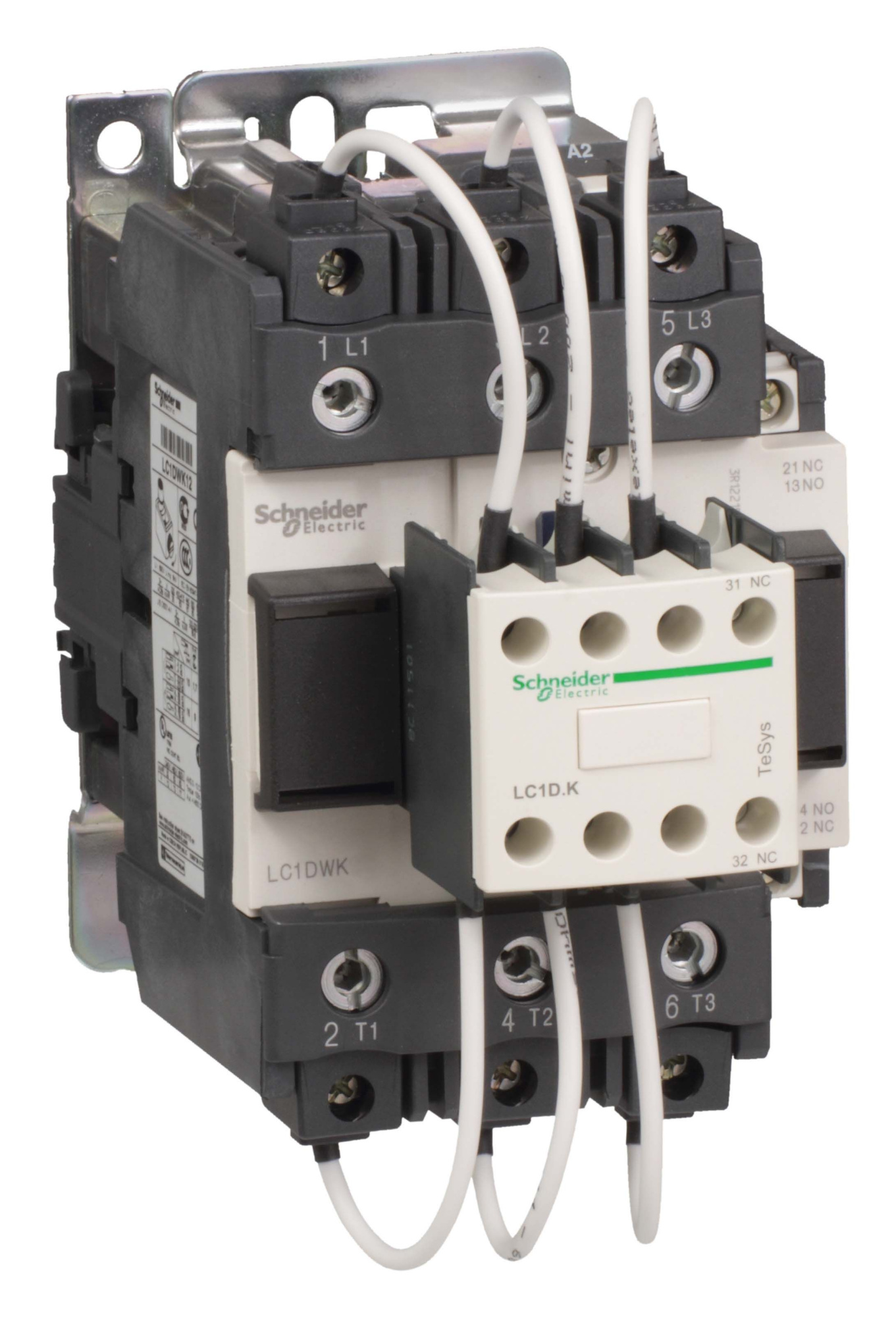 Контактор для конденсаторных батарей 60квар 240в,50гц Schneider Electric, LC1DWK12U7