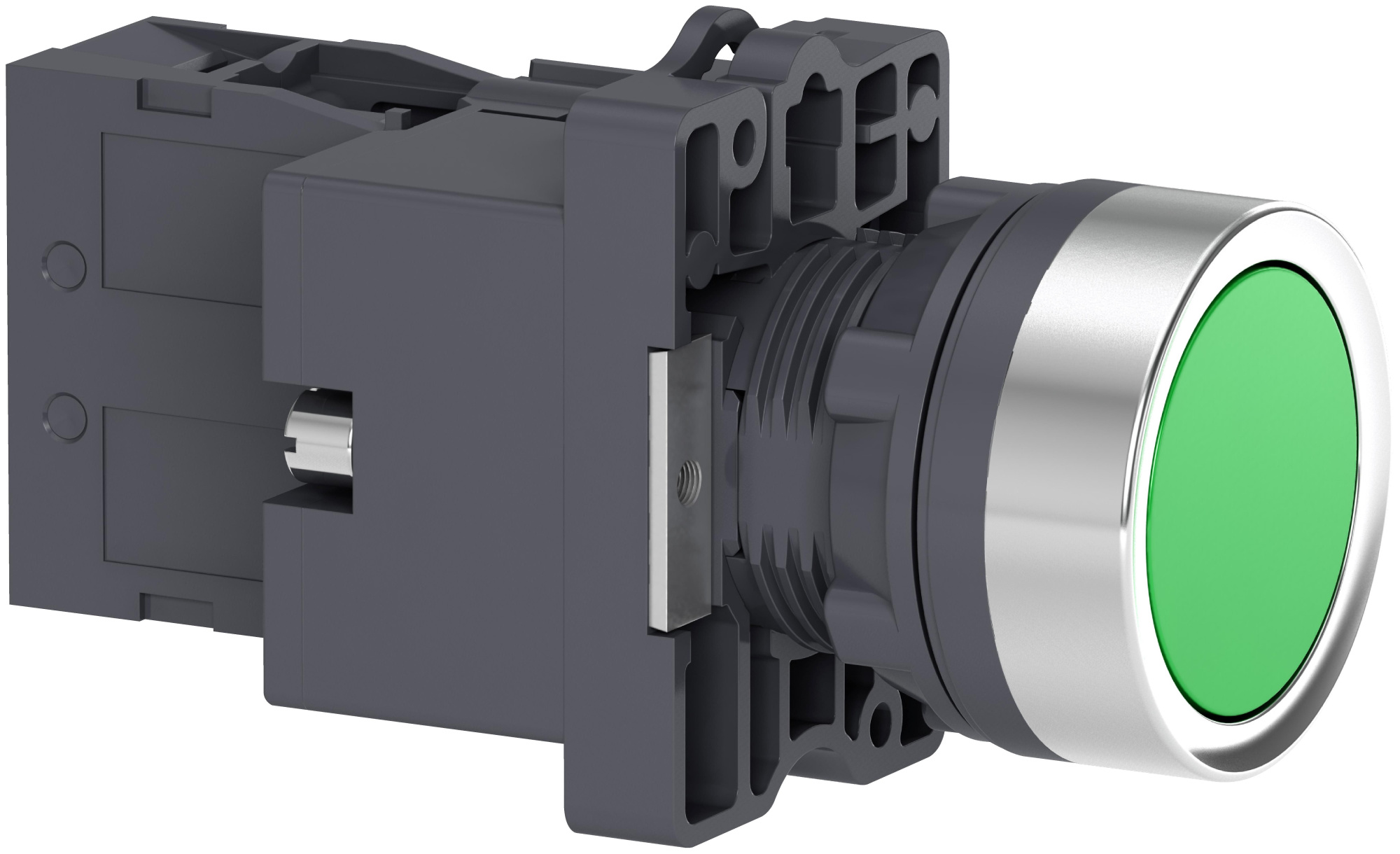 Кнопка зеленая с подсветкой СLED,24В 1НО Schneider Electric, XA2EW33B1
