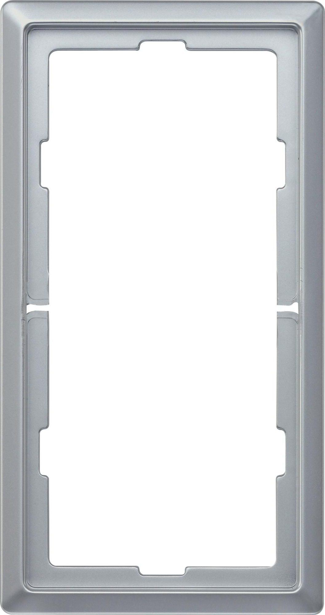 Рамка 2-постовая, б/перегородки, sd (алюминий) Merten Artec Schneider Electric, MTN481860