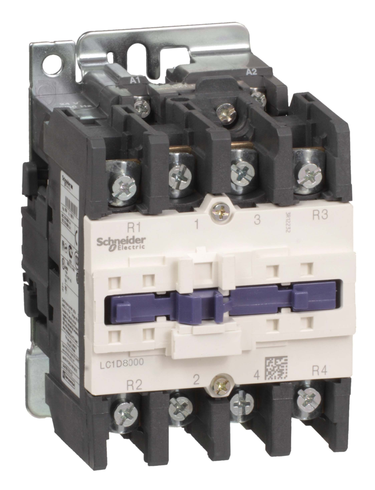 Контактор d 4р (4 но), ac1 125 a, 48v 50/60 гц, зажим под винт Schneider Electric, LC1D80004E7