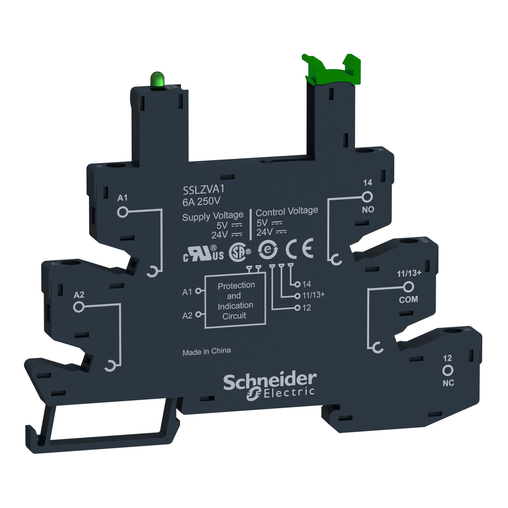 Розетка для реле, винтовые зажимы, = 5-24В Schneider Electric, SSLZVA1