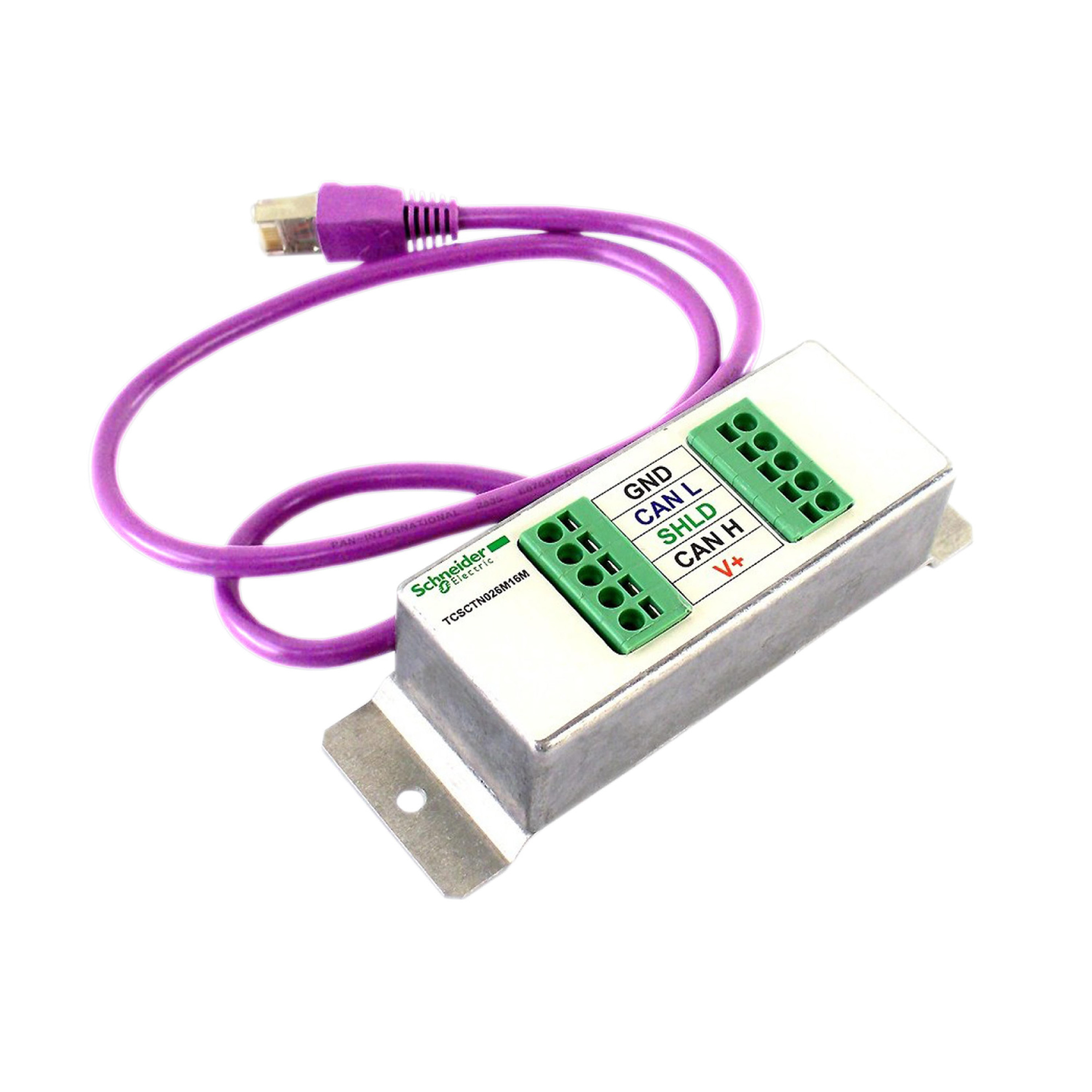 Разветвитель сети canopen rj45-2 пруж клеммы Schneider Electric, TCSCTN026M16M