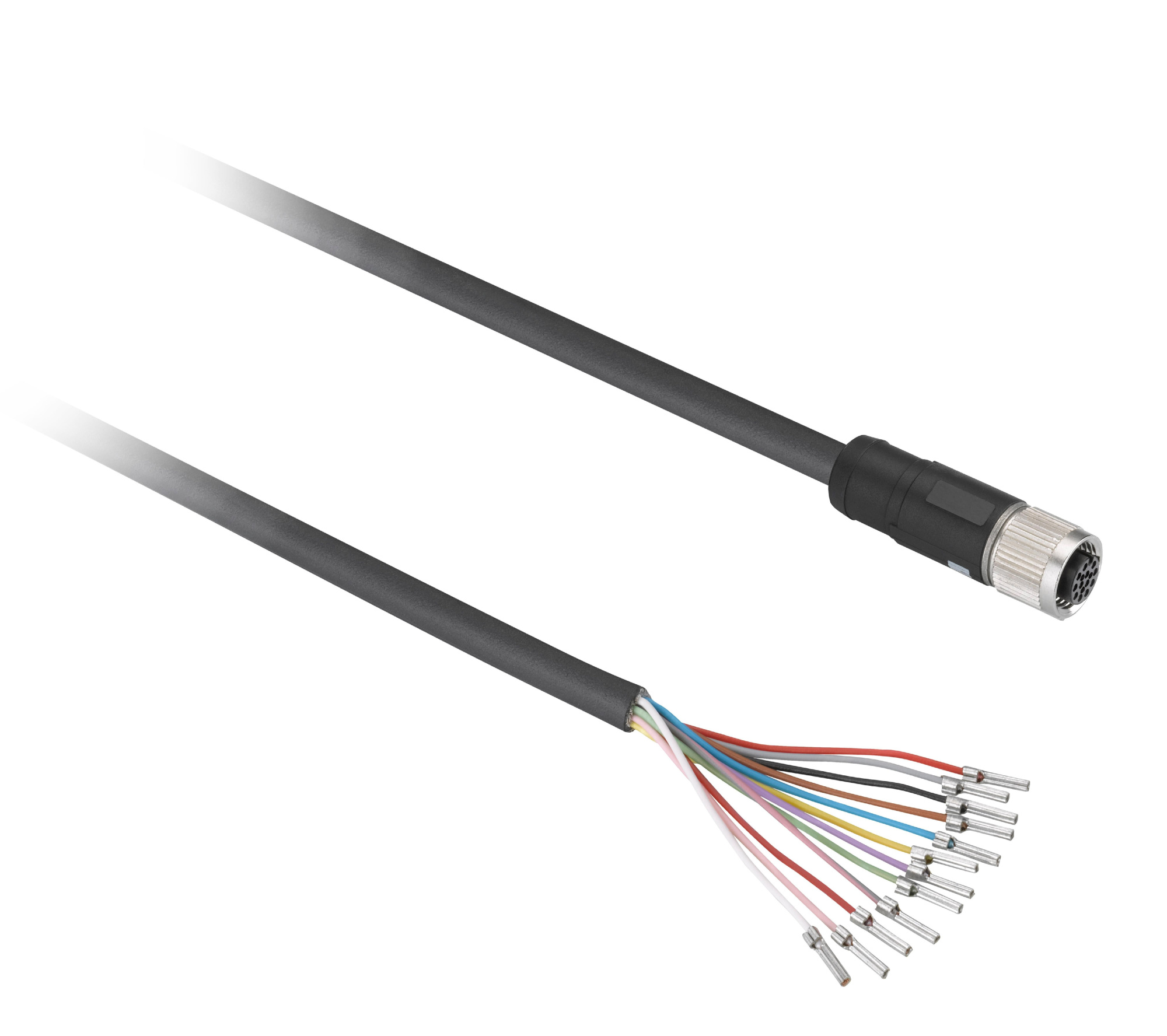 Кабель с коннектором м12, 5м, 30 в Schneider Electric, XZCPB44P14L5