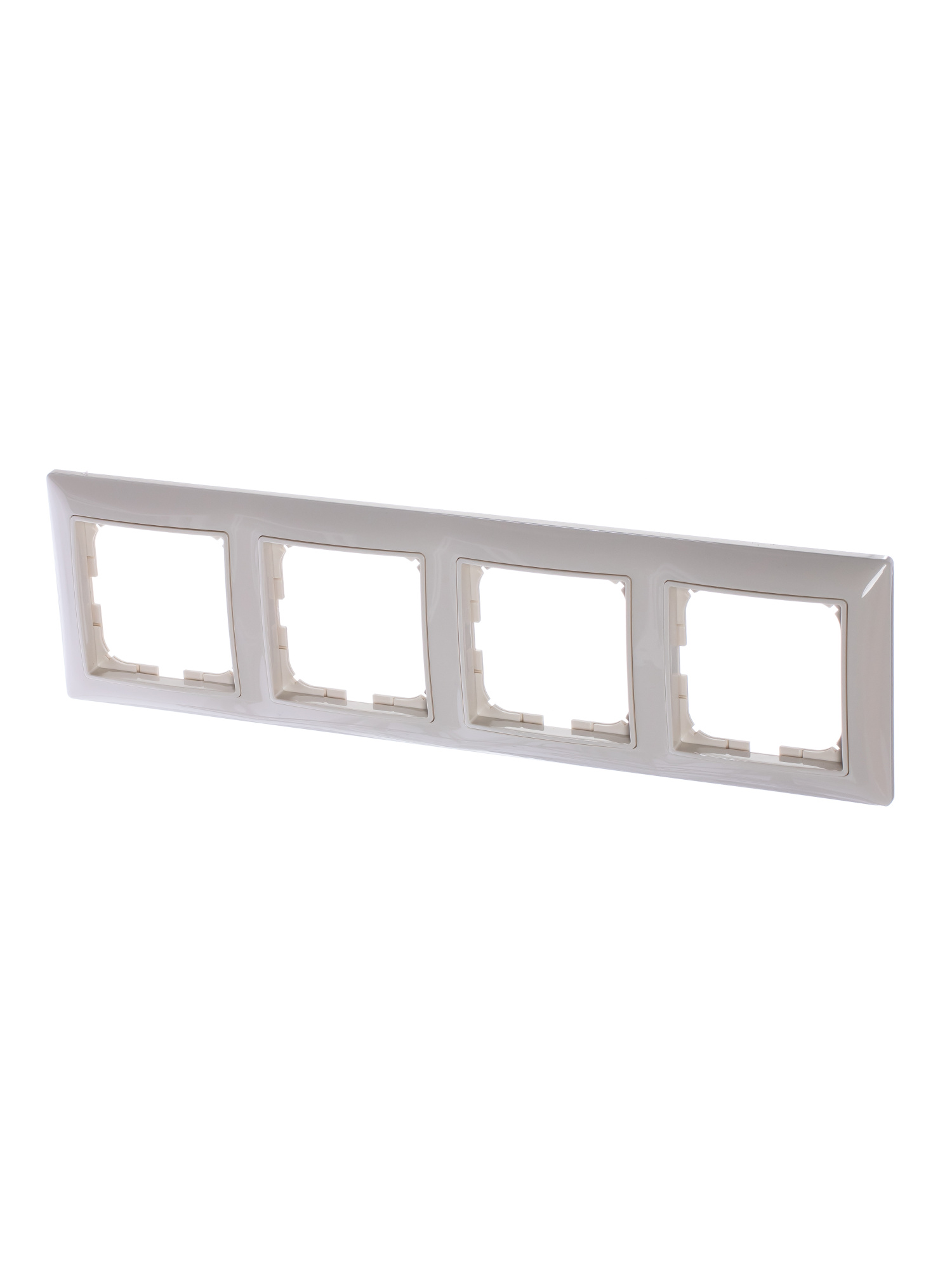 2514-92-507 Рамка 4-постовая с декоративной накладкой (слоновая кость) Basic55 ABB, 2CKA001725A1487