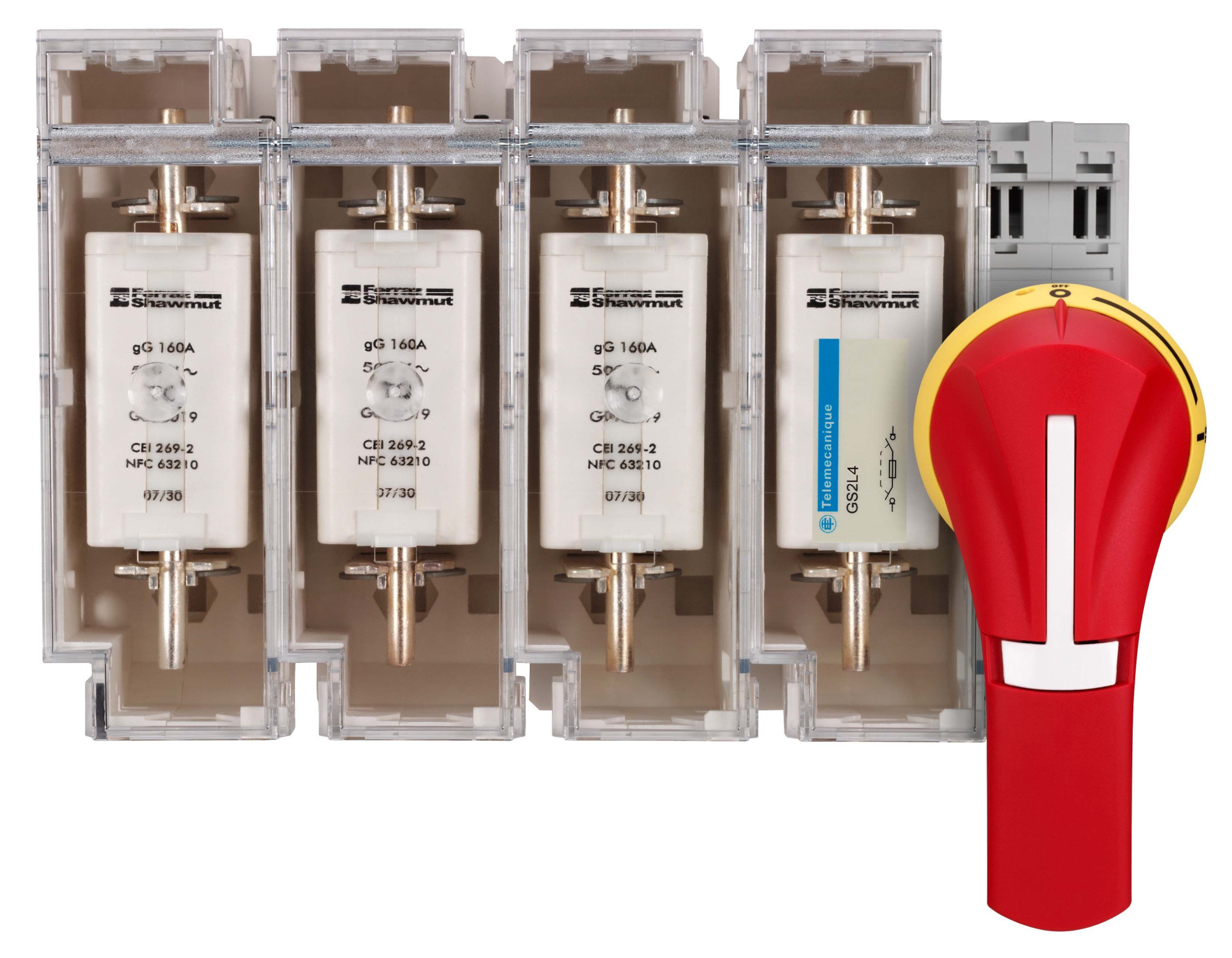 Ручки для фронтальных выносных рукояток ip65.красный/желтый Schneider Electric, GS2AH540