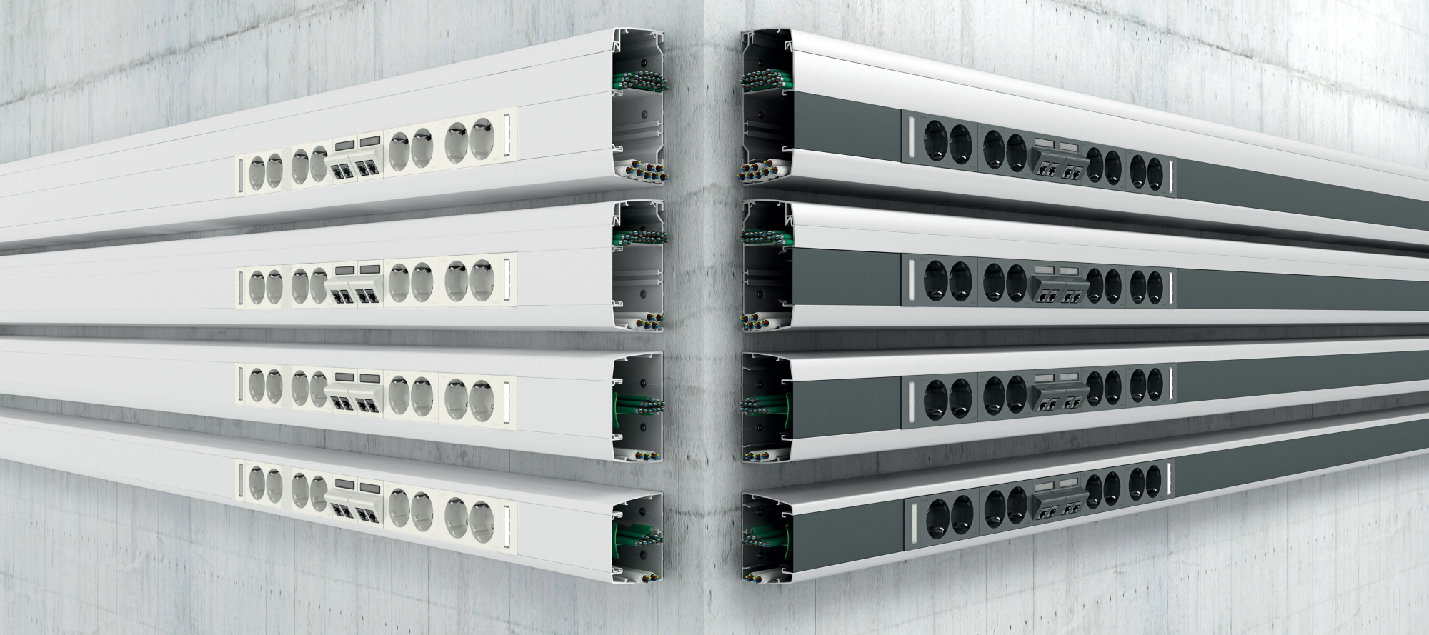 Короб для бетонных полов 350х38 мм Schneider Electric, 4260117