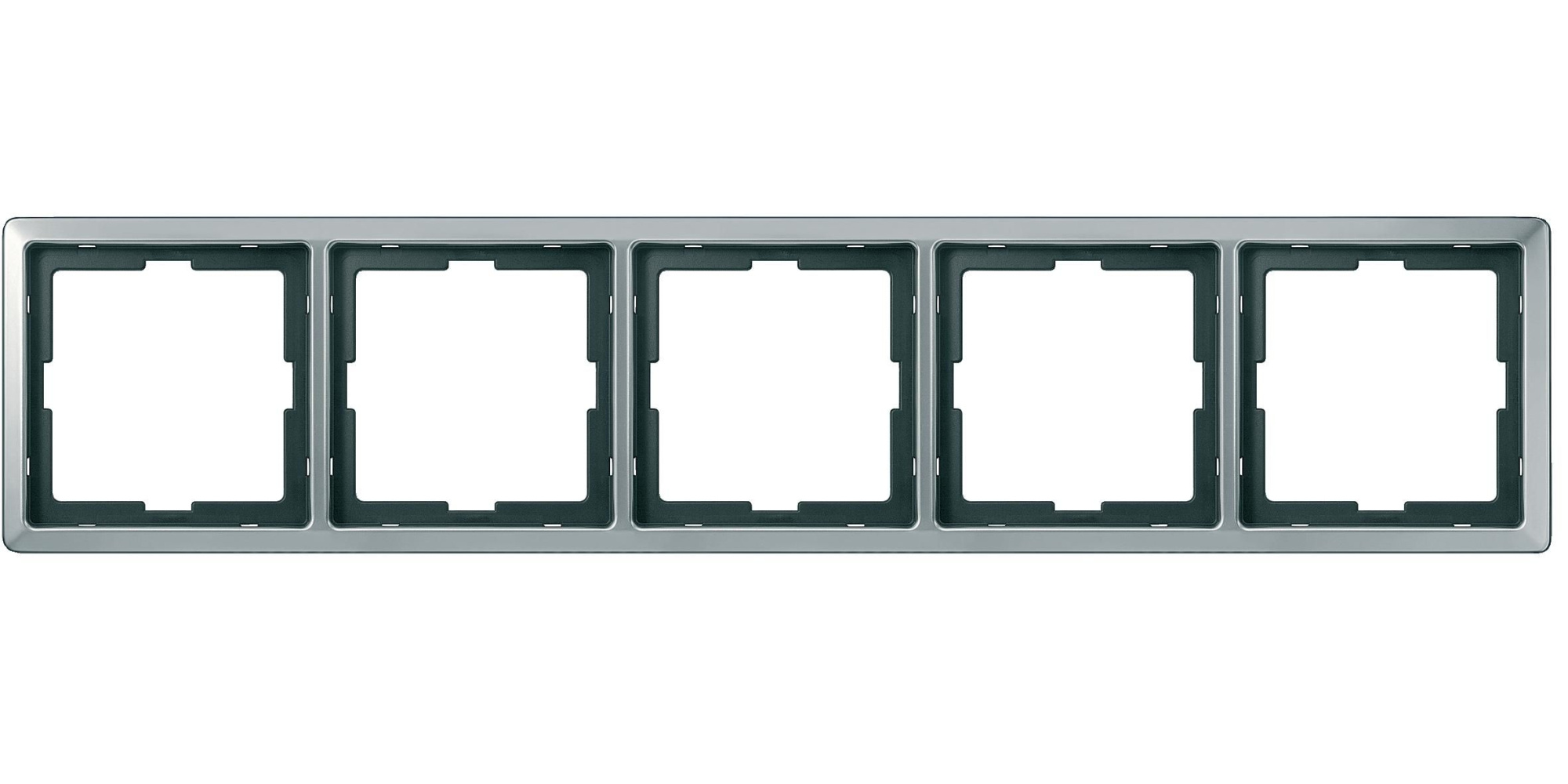 Рамка 5-постовая, sd (сталь) Merten Artec Schneider Electric, MTN481546