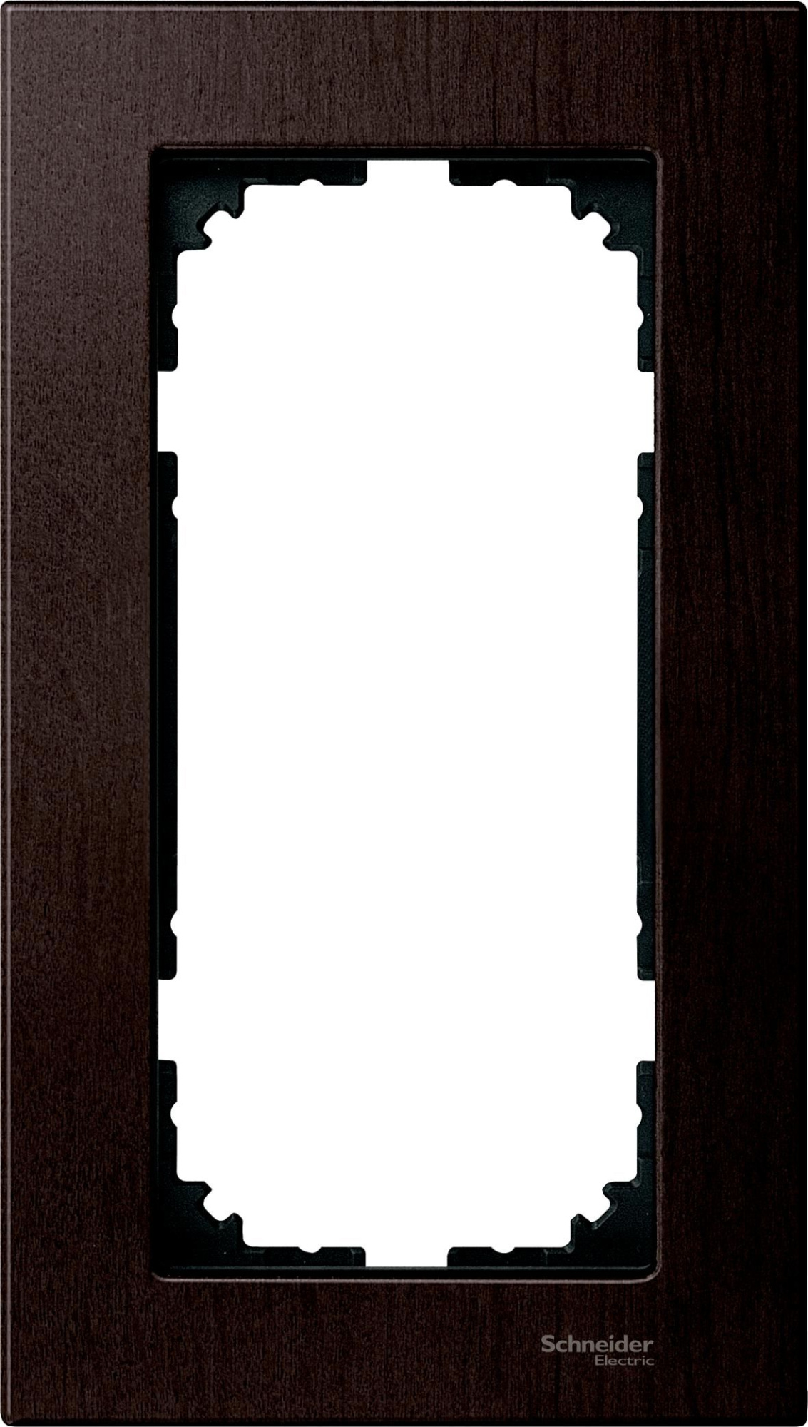 Рамка 2-постовая, sm б/перегородки (дерево венге) Merten M-Elegance Schneider Electric, MTN4058-3471