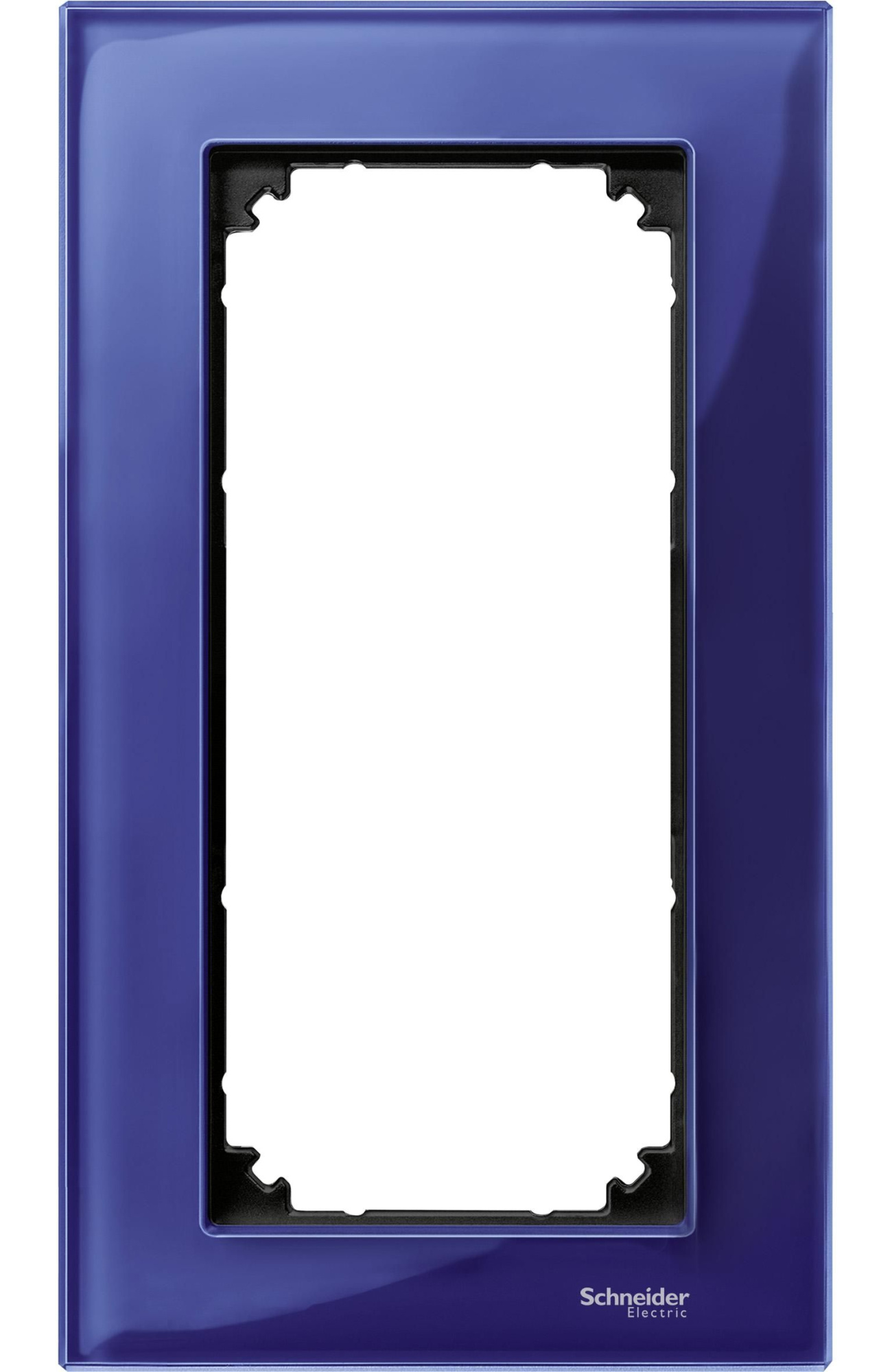 Рамка 2-постовая, sm б/перегородки (стекло сапфир) Merten M-Elegance Schneider Electric, MTN4025-3278
