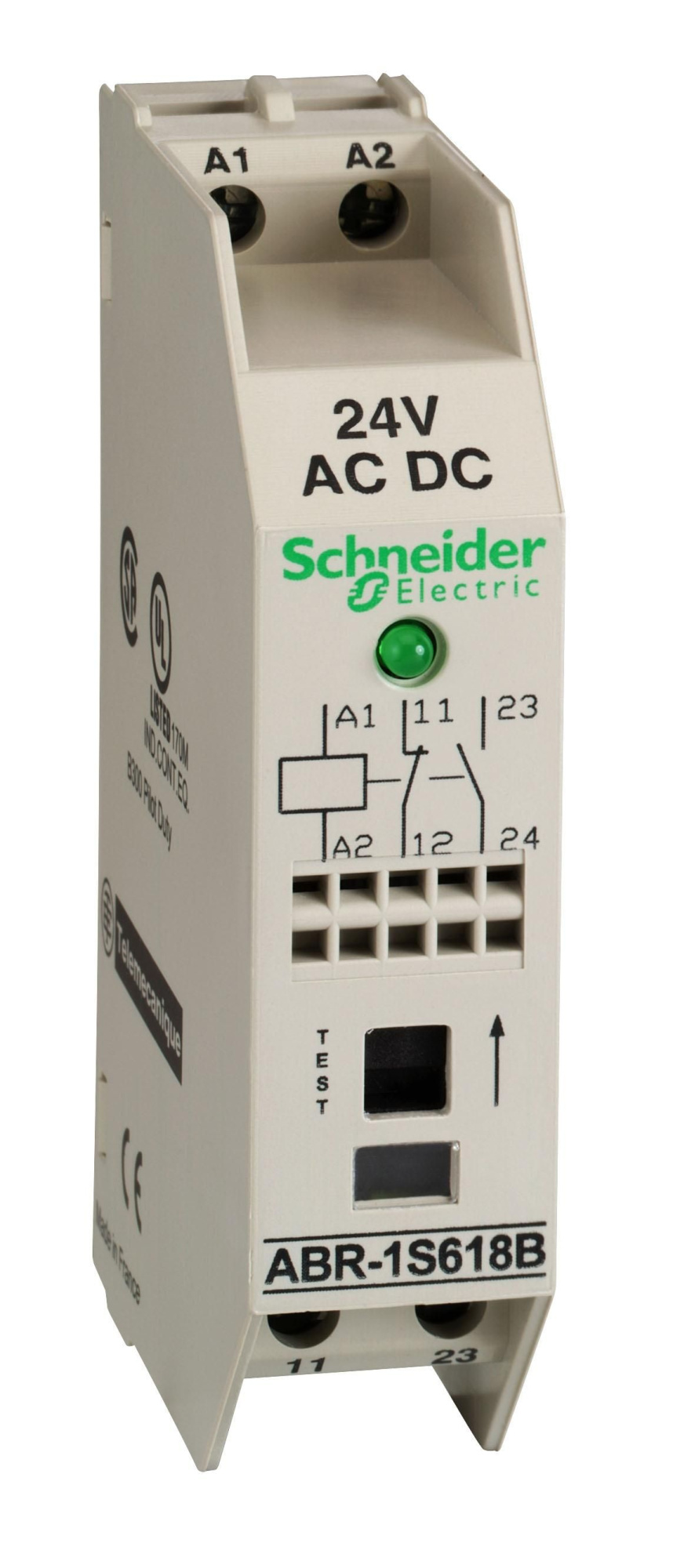 Интерфейс вых 1нз+1но 24в +светодиод Schneider Electric, ABR1S618B