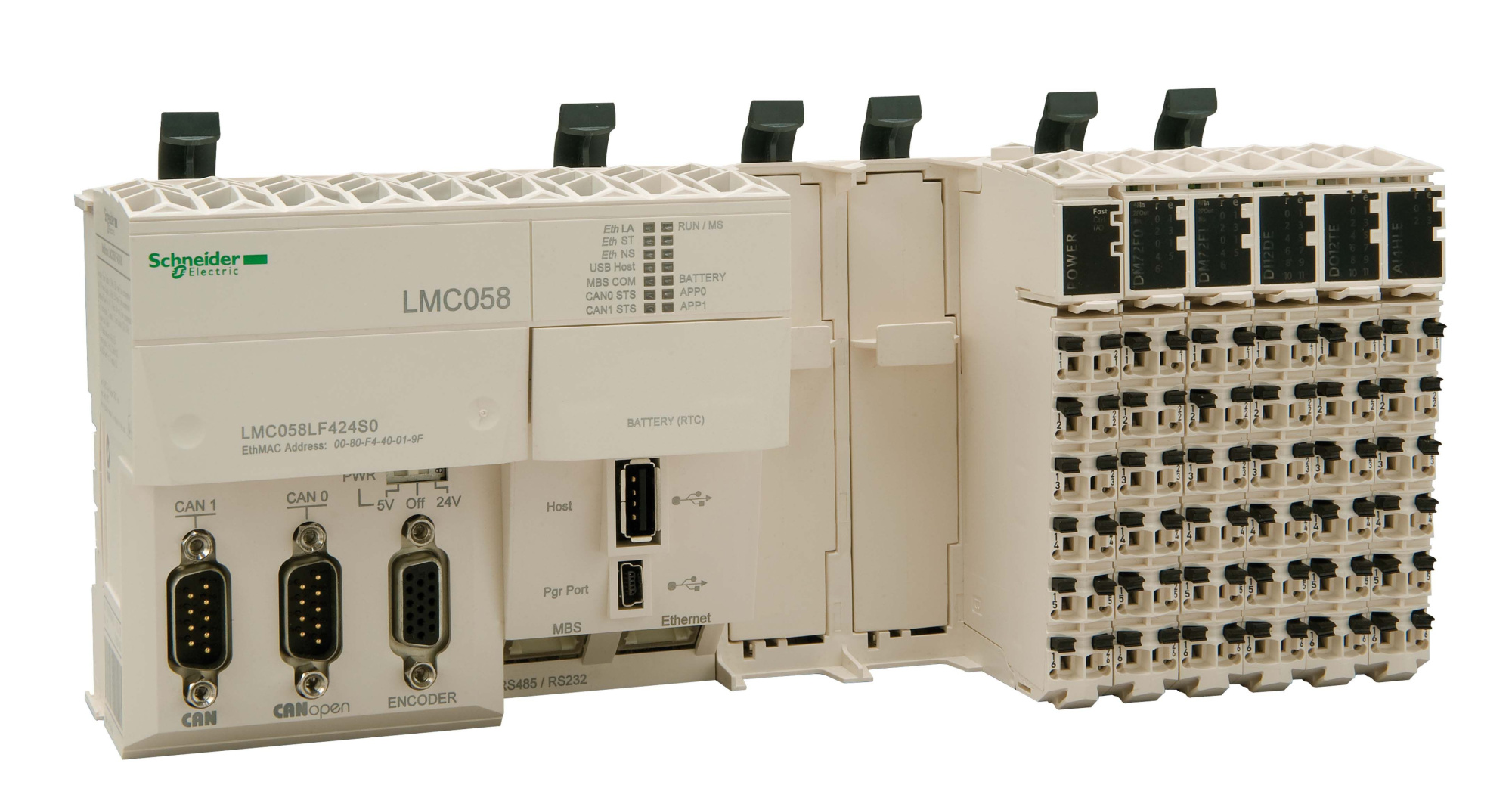 Контроллер lmc058 eth/2can/motion/2pci/42dio/4ai Schneider Electric, LMC058LF424