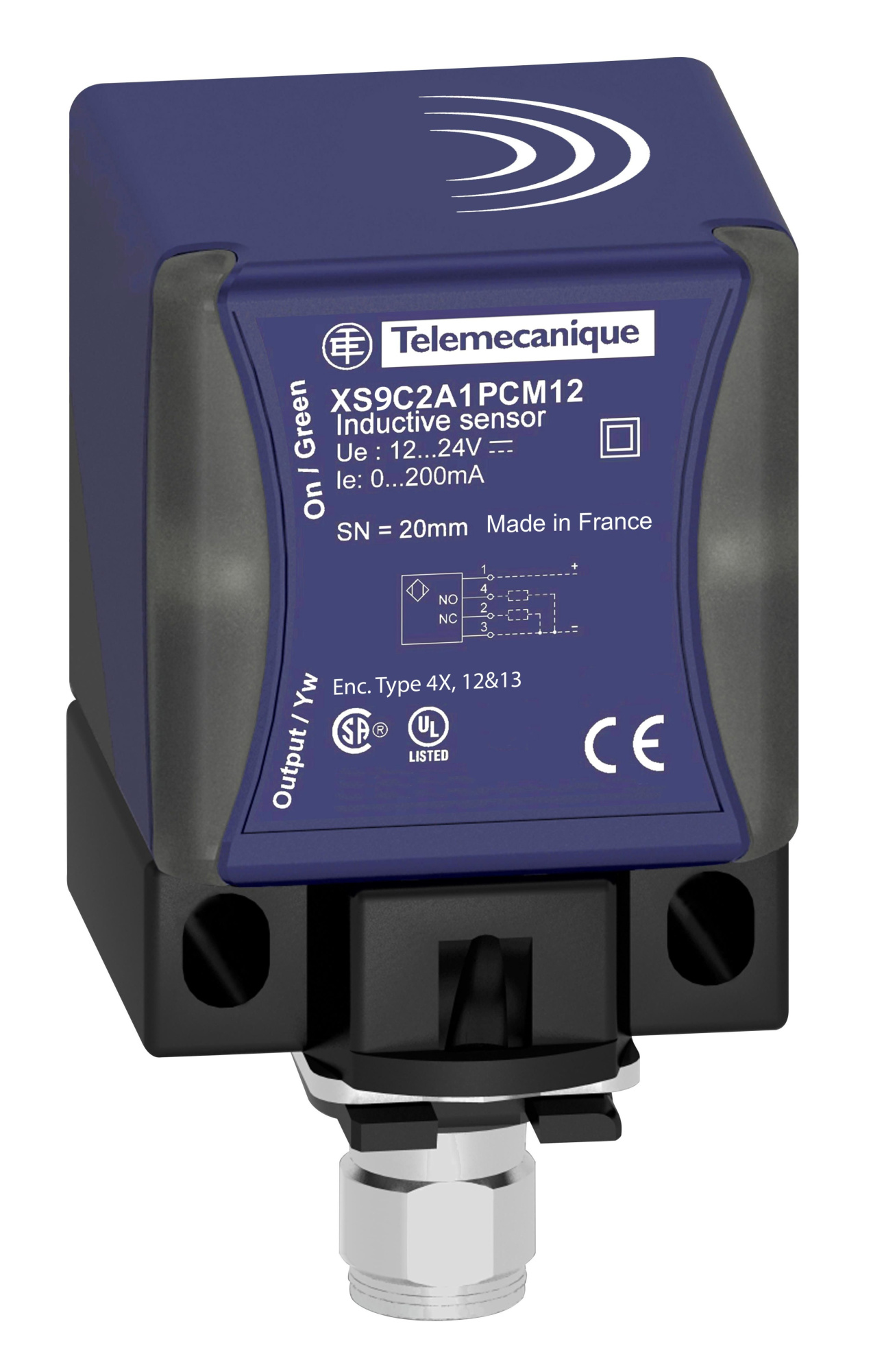 Индуктивный датчик цилиндрический 1НЗ, тип выходного сигнала дискретный Schneider Electric, XSAV12373EX