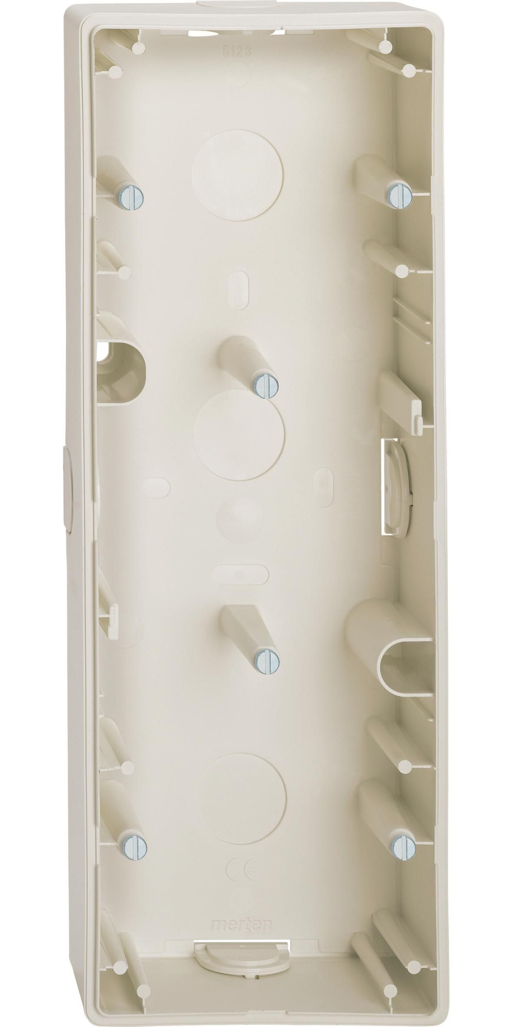 Корпус для открытого монтажа, 3--постовый, sm (бежевый) Merten Schneider Electric, MTN512344